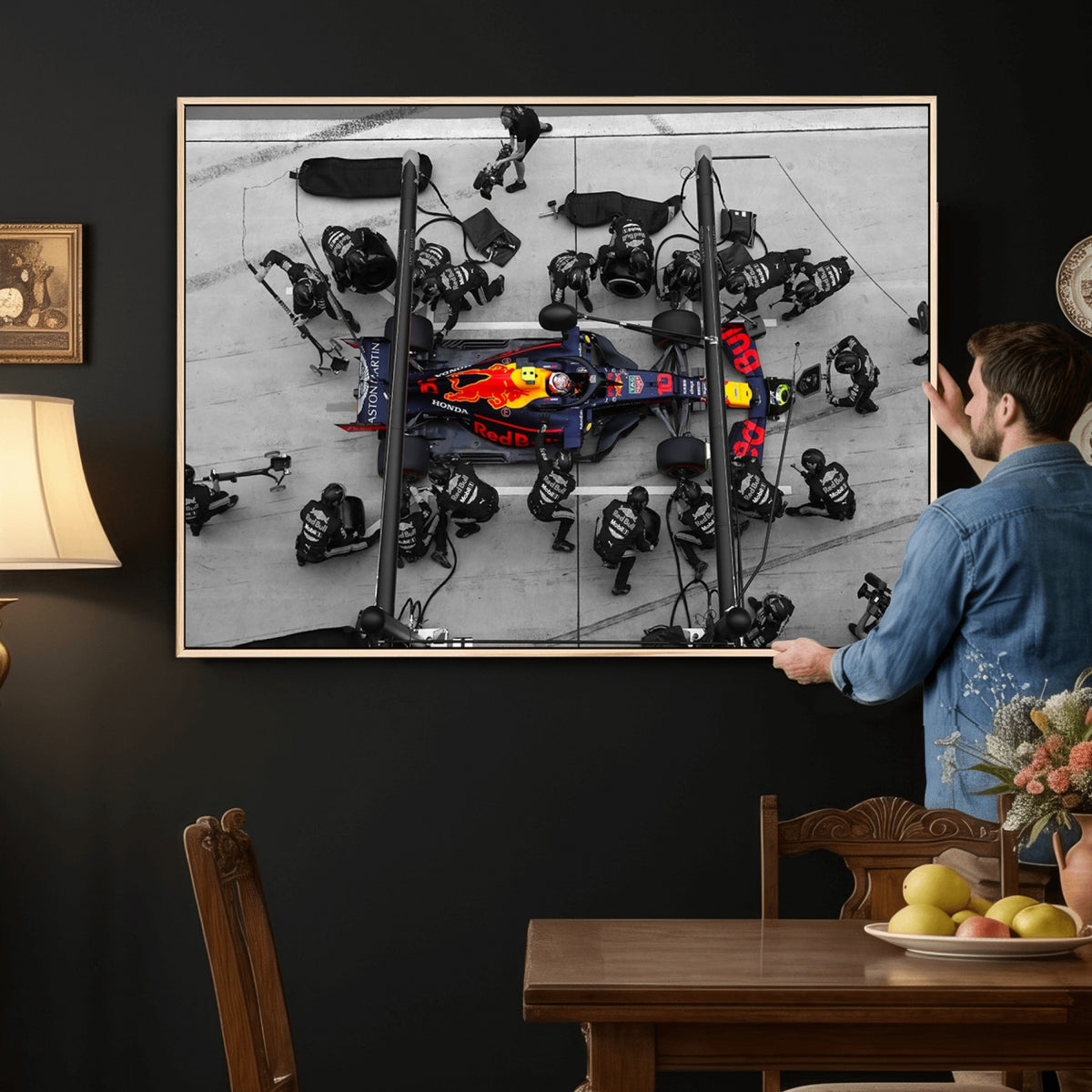 RedBull-MGV-CV-36X24 - Red Bull Formula 1 Canvas Wall Art Print