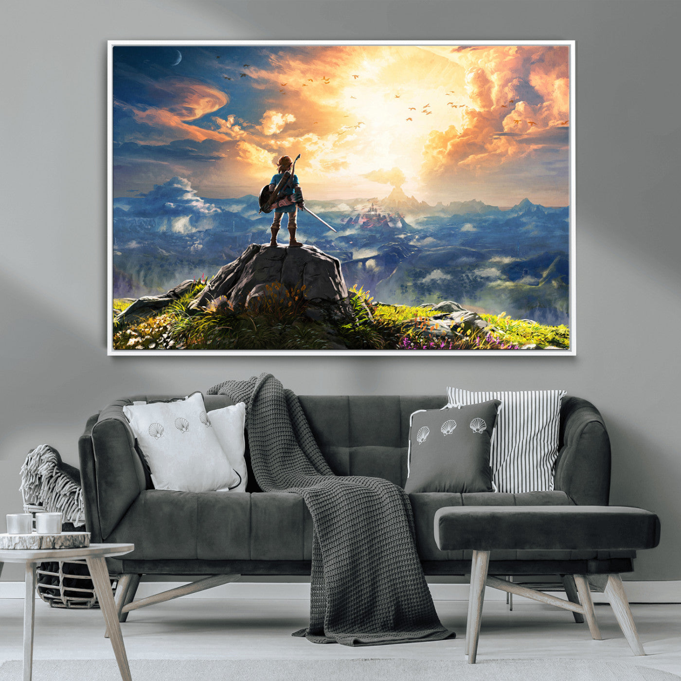 MGV-FC-36X24 - Legend of Zelda Breath of the Wild Game Wall Art Canvas, Legend of Zelda Canvas Print