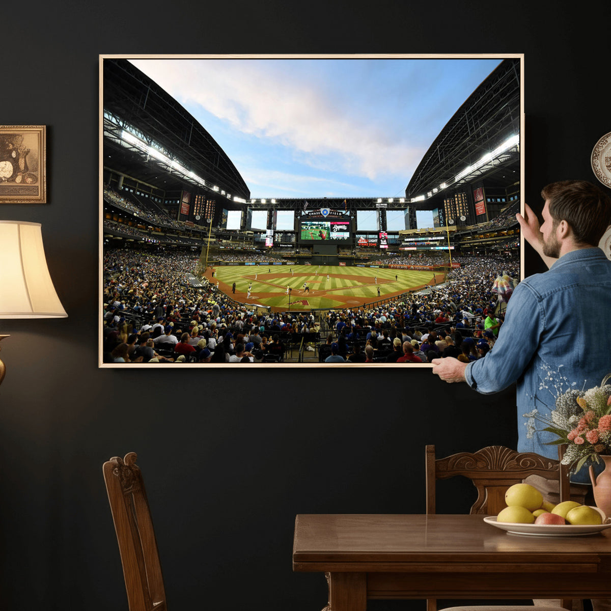 92672-MGV-CV-36X24 - Arizona Diamondbacks Team Print - Phoenix Chase Field