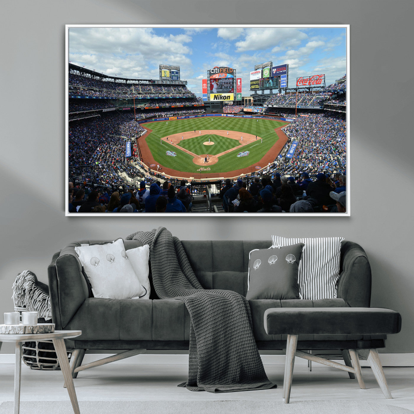 MGV-FC-36X24 - New York Mets Baseball Team Print - Citi Field Stadium Wall Art Canvas Print