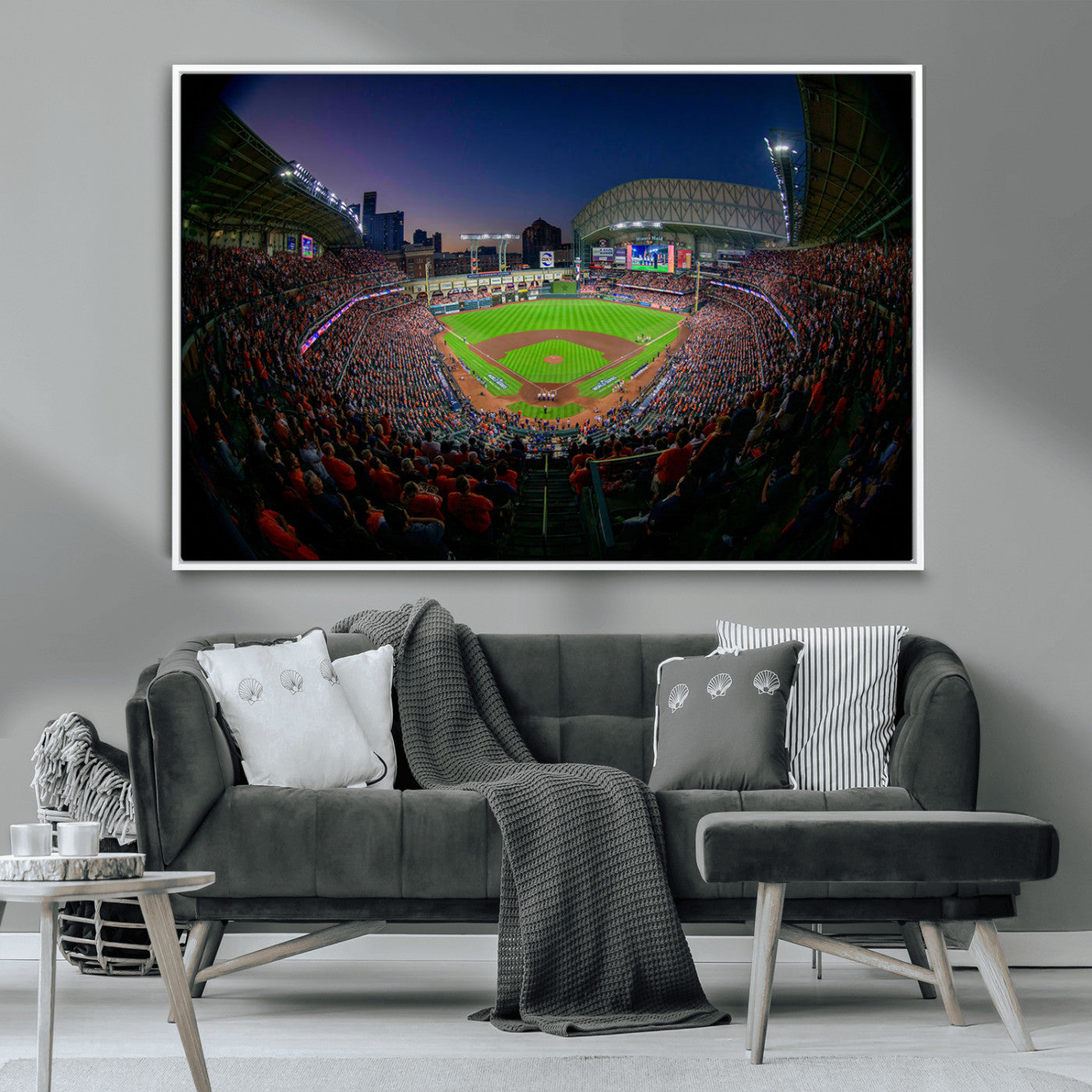 MGV-FC-36X24 - Houston Astros Baseball Team Print - Houston Minute Maid Park Stadium Wall Art Canvas Print