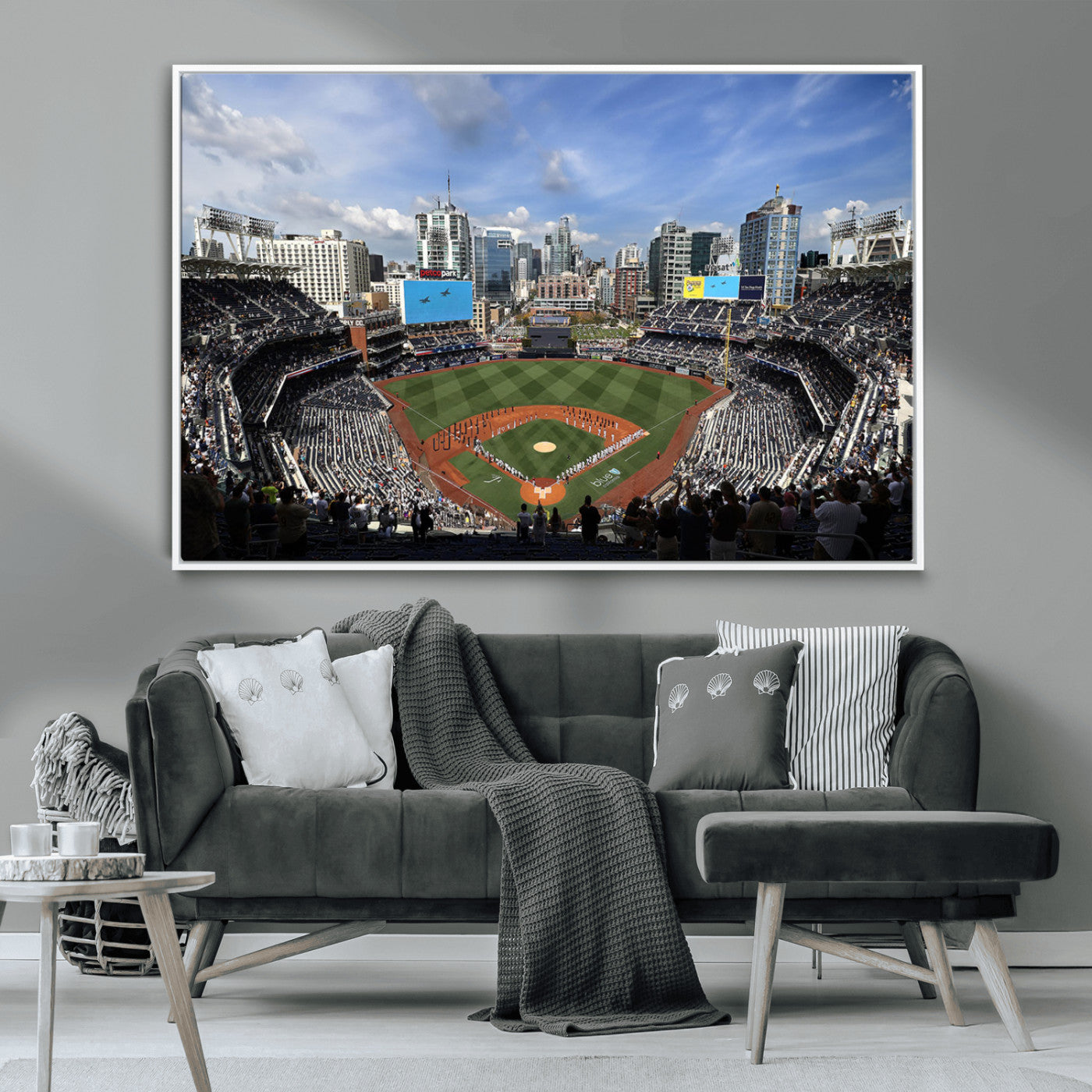MGV-FC-36X24 - San Diego Padres Baseball Team Print - Petco Park Stadium Wall Art Canvas Print