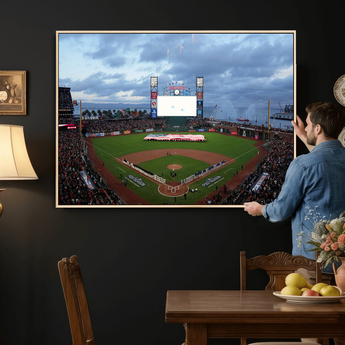 44631-MGV-CV-36X24 - Oracle Park San Francisco Giants Wall Art | Oracle Park Stadium Canvas Print