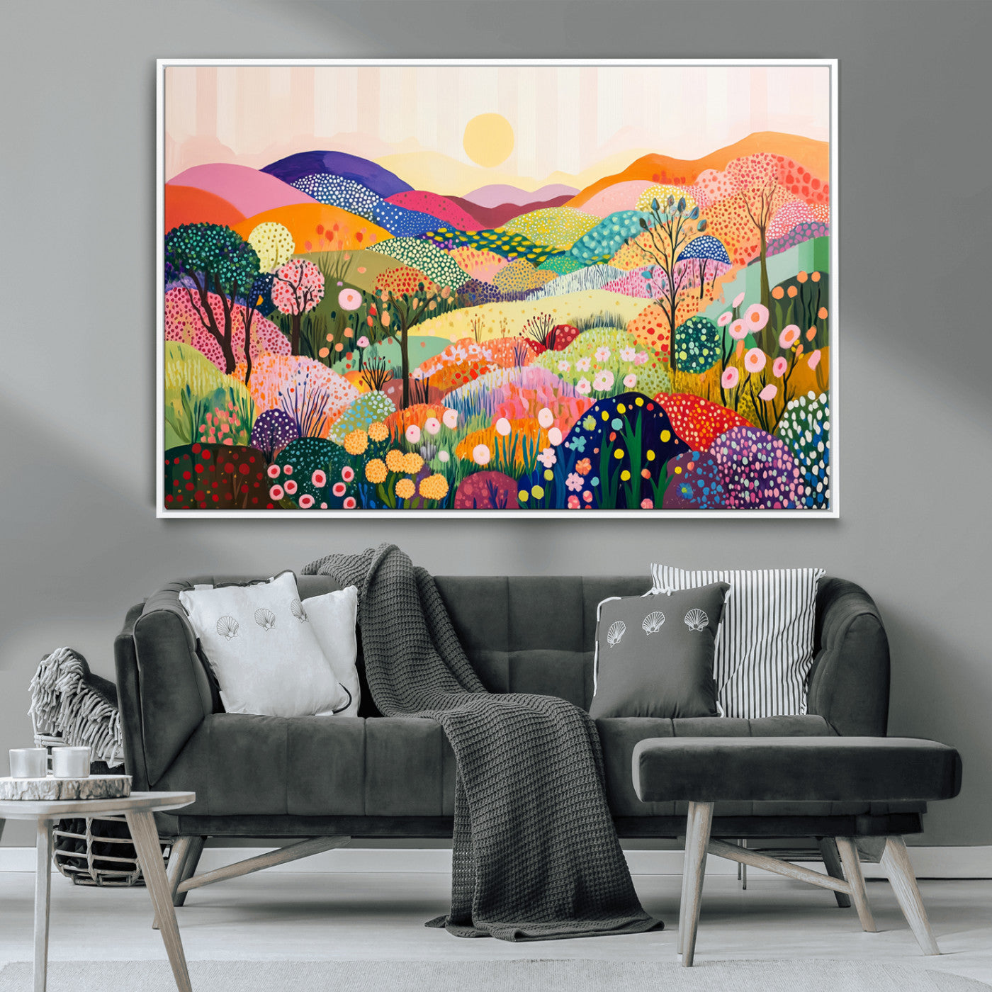 MGV-FC-36X24 - Yayoi Kusama 1986 Wall Art Print – Yayoi Kusama Wabi Sabi Japanese Wall Art Print - Vibrant Abstract