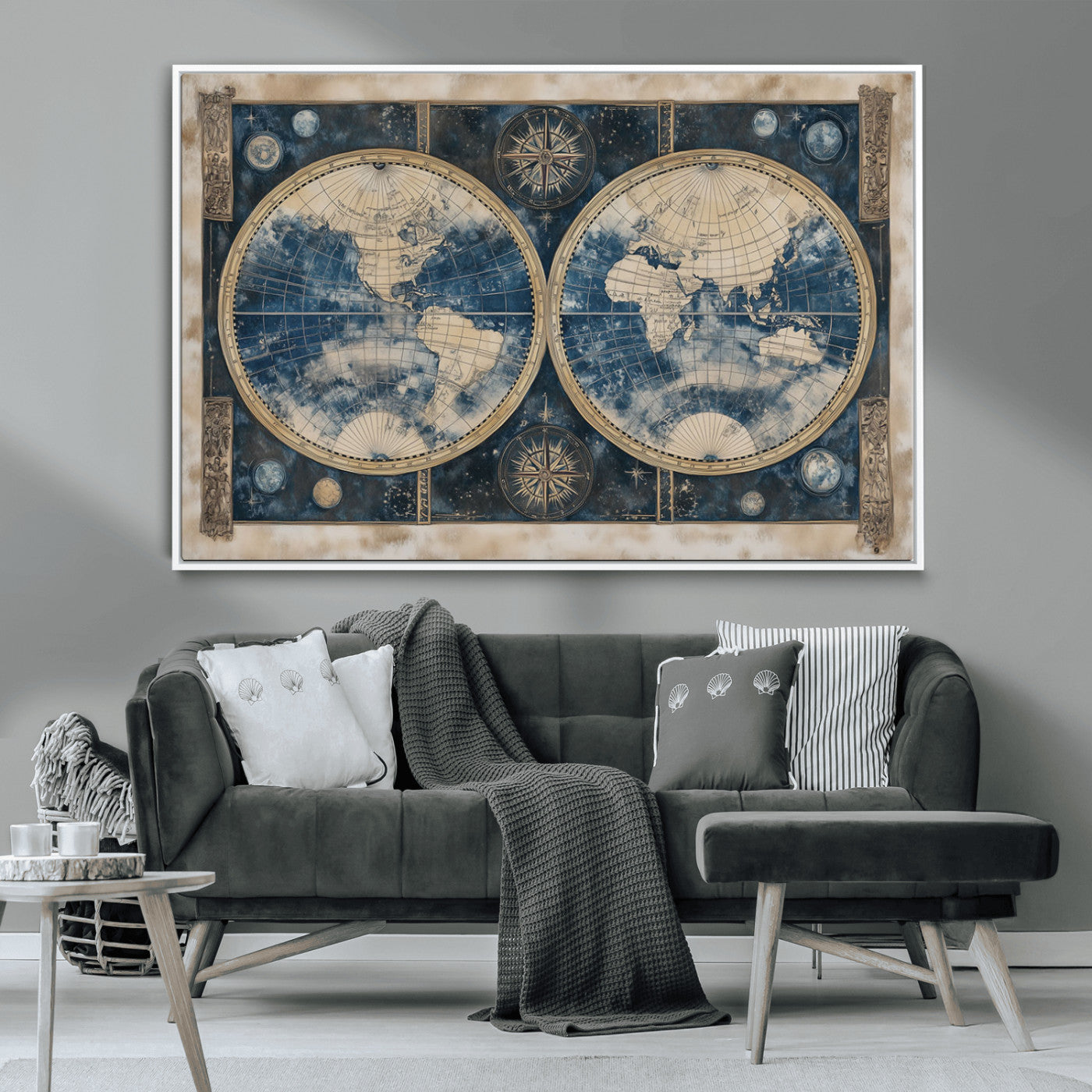 MGV-FC-36X24 - World Map Canvas Print
