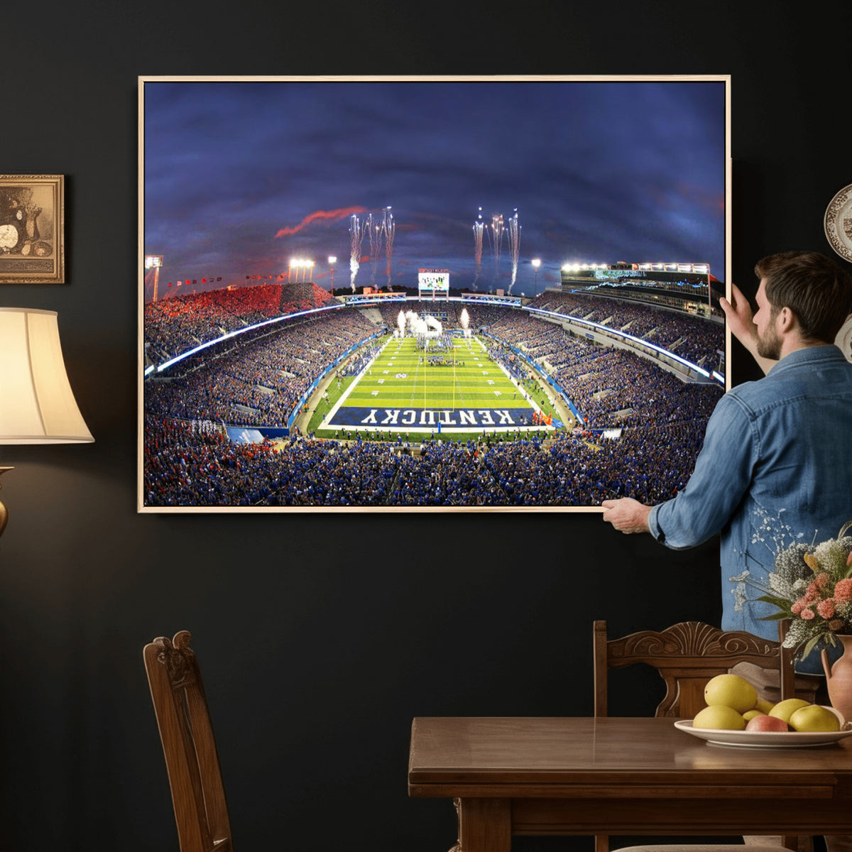 26008-MGV-CV-36X24 - Kroger Field Canvas Wall Art, Kentucky Stadium Wall Art