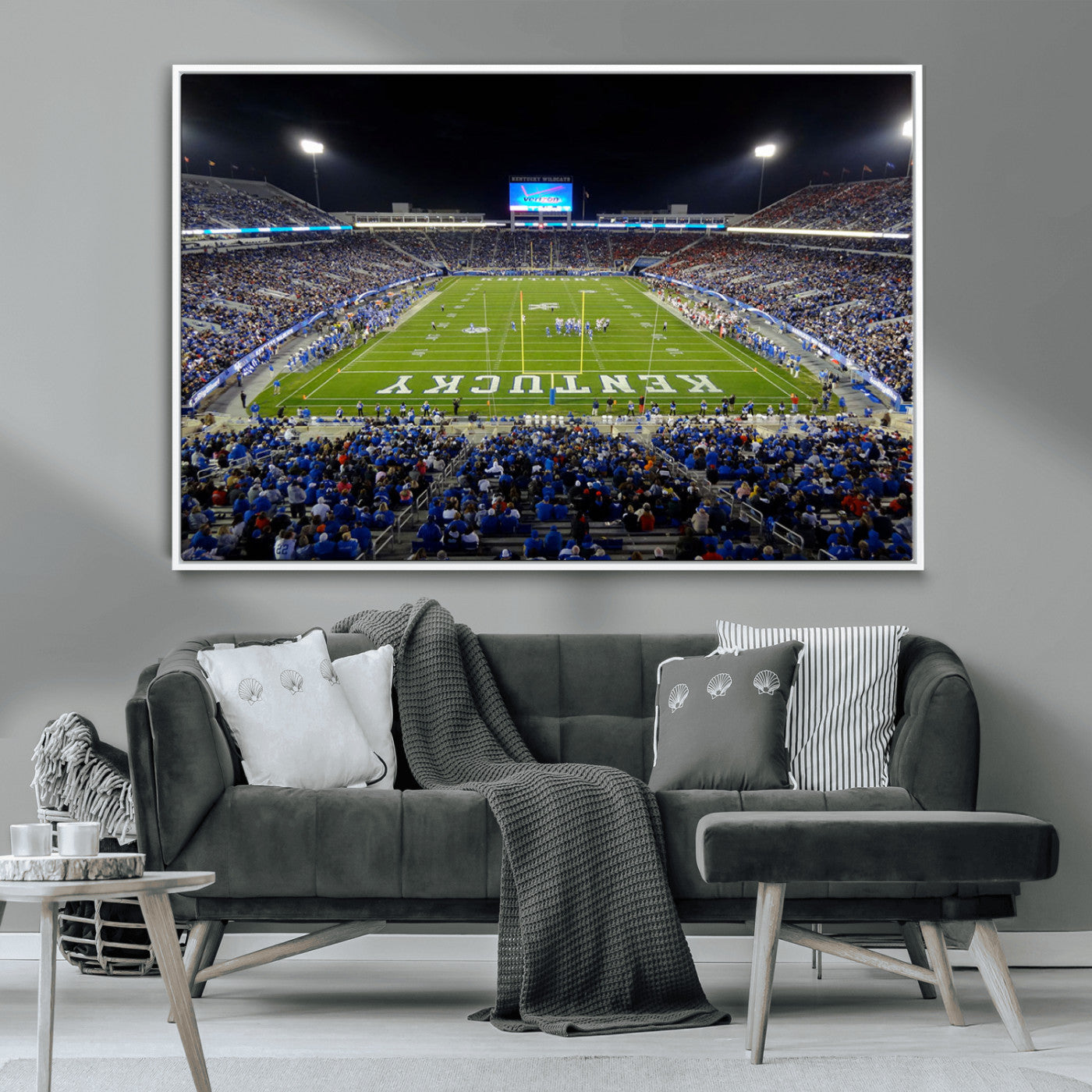 MGV-FC-36X24 - Kroger Field Canvas Wall Art - Kentucky Stadium Wall Art Print - Sunset Football Stadium Wall Decor