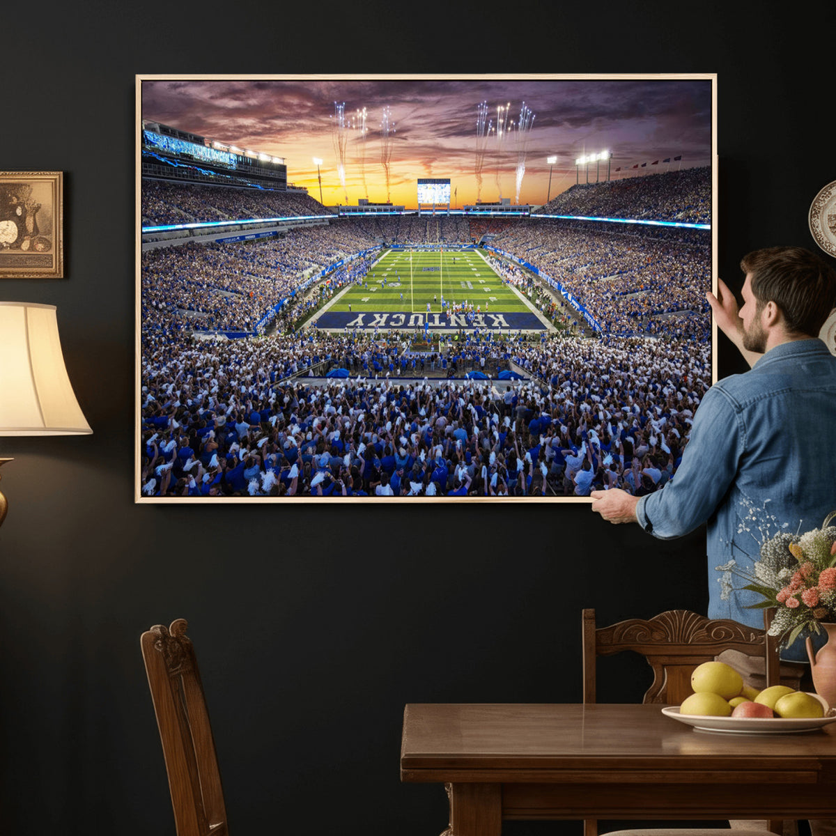 78524-MGV-CV-36X24 - Kroger Field Wall Art Print, Kentucky Stadium Wall Art