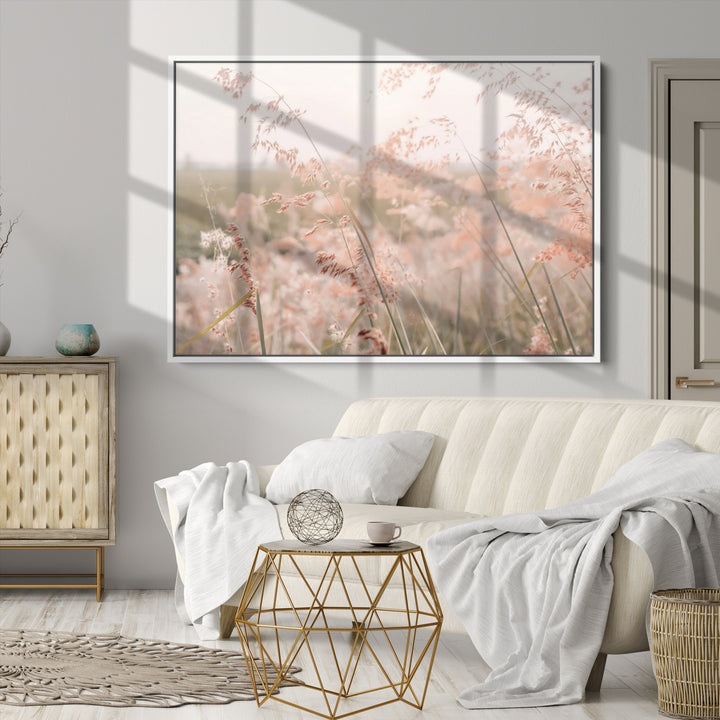 Pastel Grasses Wall Art Canvas Print