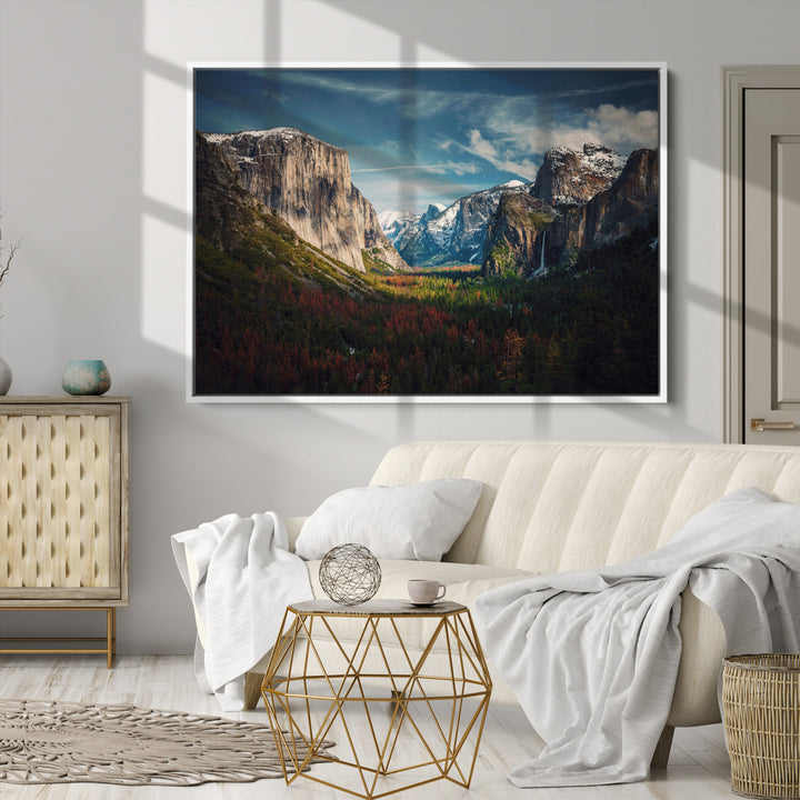 Yosemite National Park Canvas Print, Mountain Landscape Print, Framed El Capitan Art Print, Large Scenic Nature Printing
