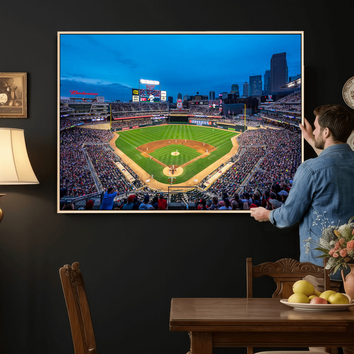 77273035-MGV-CV-36X24 - Target Field Stadium Wall Art Canvas Print, Minnesota Twins