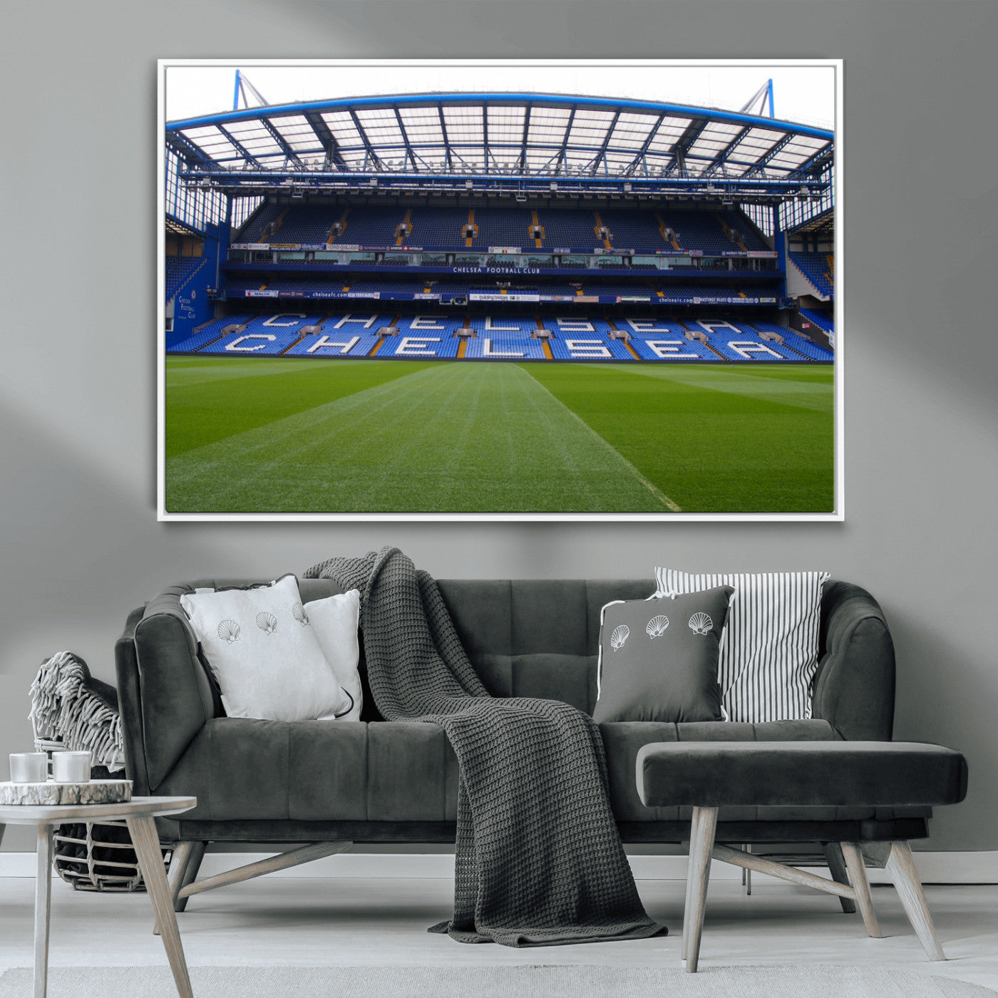 38616413CHELSA-MGV-CV-36X24-Stamford Bridge Chelsea Football Stadium Canvas Wall Art Print – Immersive Stadium Experience for Soccer Fans – Ready to Hang