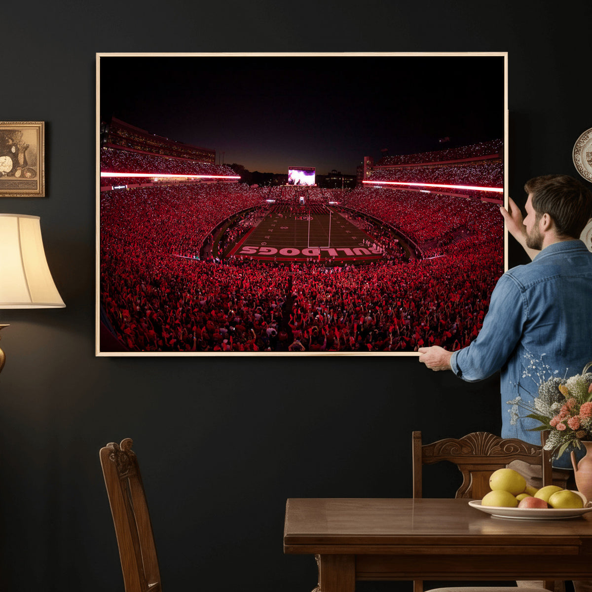 38331045-MGV-CV-36X24 - Dooley Stadium Wall Art, Sports Arena Canvas Print, Dooley Field Sanford Stadium