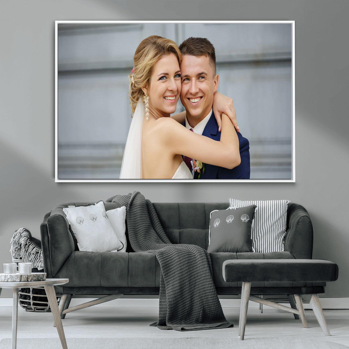 MGV-FC-36X24 - Create Your Own Photo Framed Canvas Print - Custom Personalized Wall Art Print for Gift