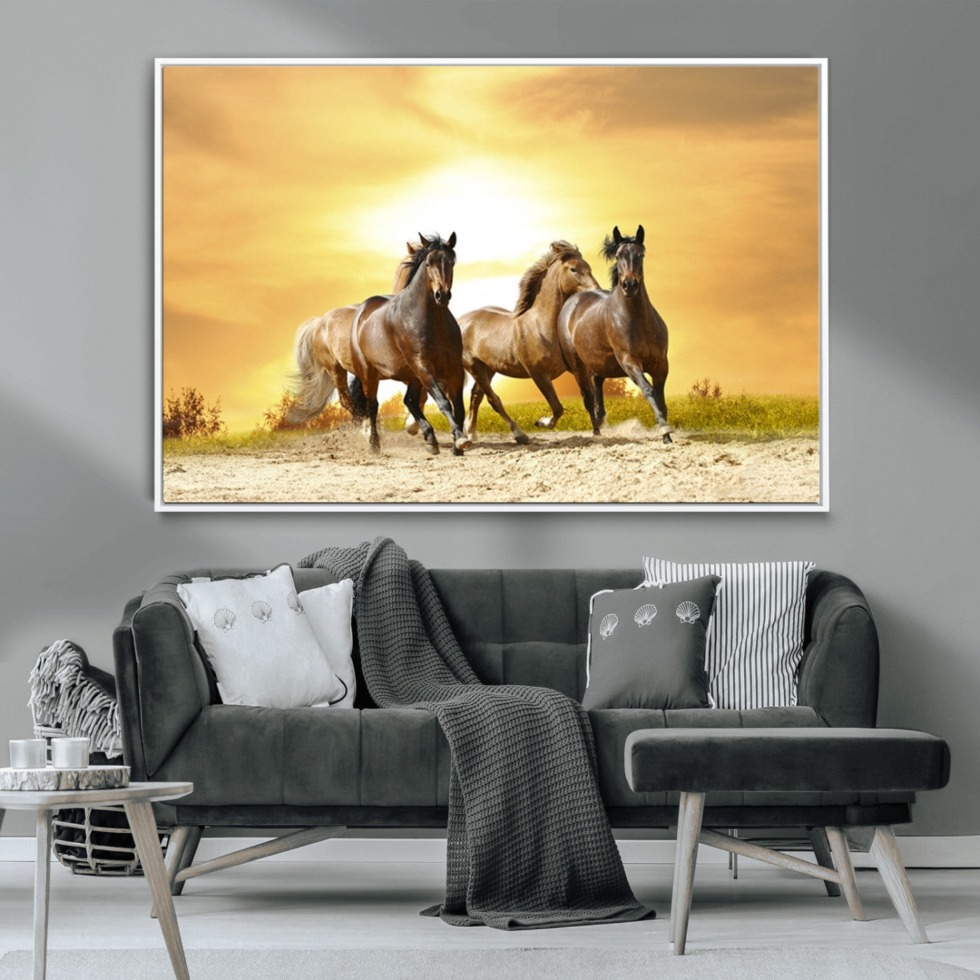 MGV-FC-36X24 - Wild Horses Wall Art Canvas Print