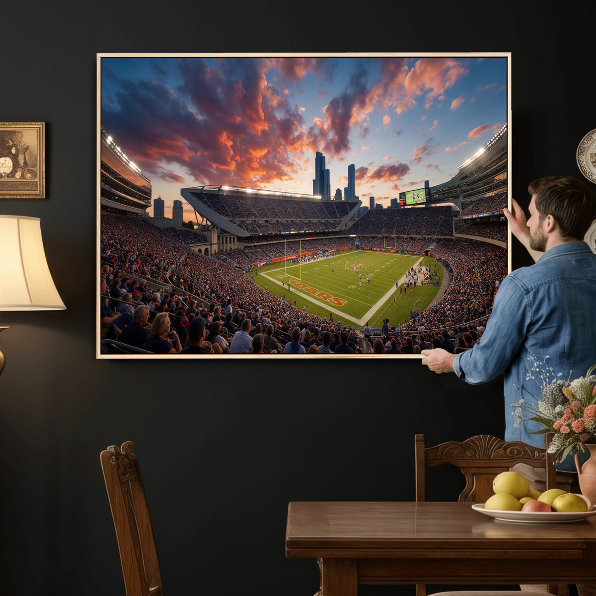 21104528-MGV-CV-36X24 - Stadium Wall Art Canvas Print