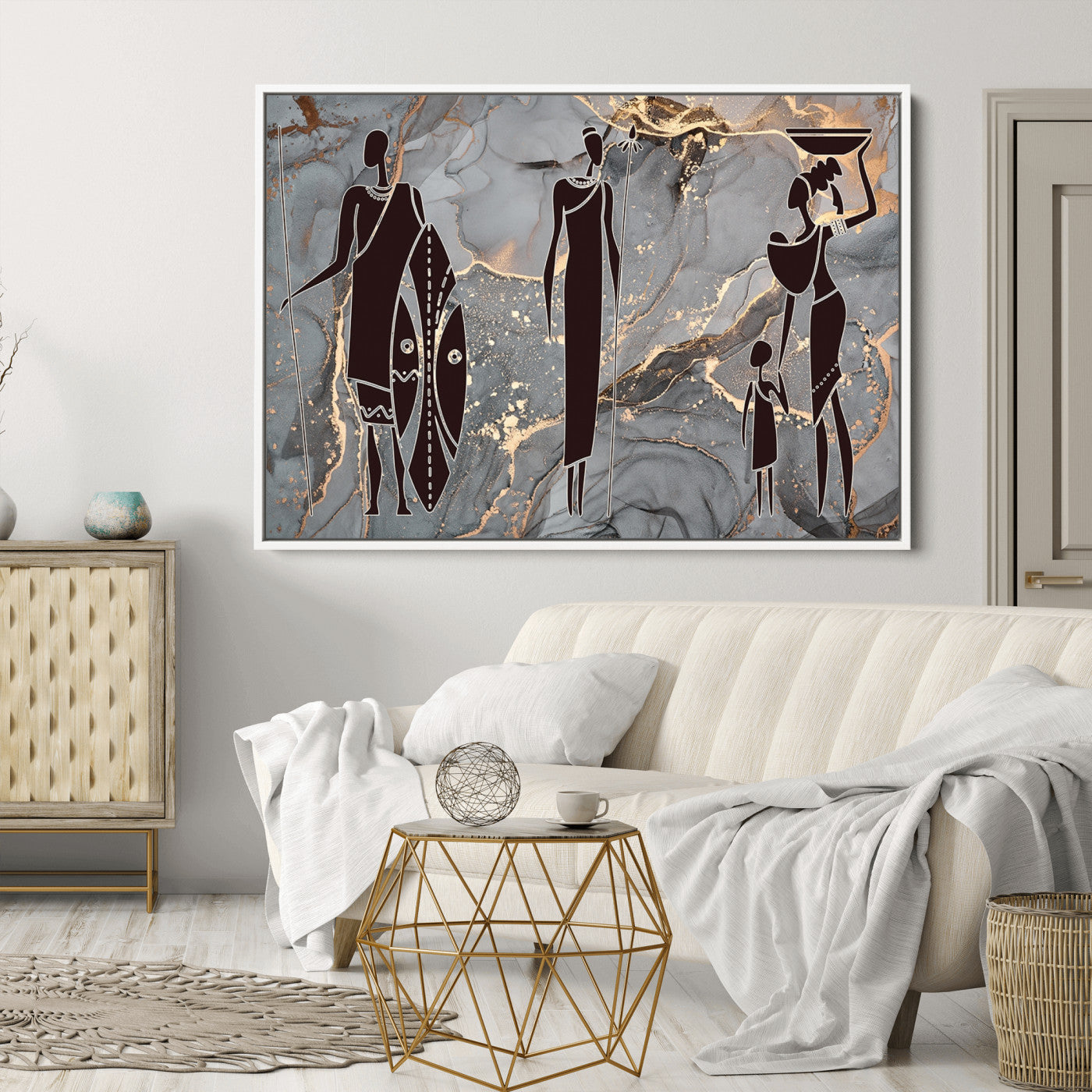 81756-MGV-CV-36X24-African American Wall Art African Women Painting Canvas Print
