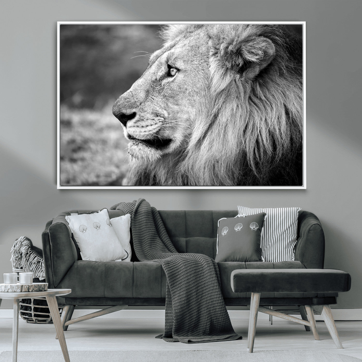 MGV-FC-36X24 - African Lion Wall Art Canvas Print