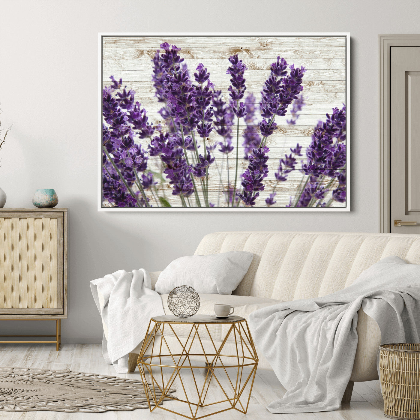 35576-MGV-CV-36X24-Lavender Canvas Wall Art Flower Print