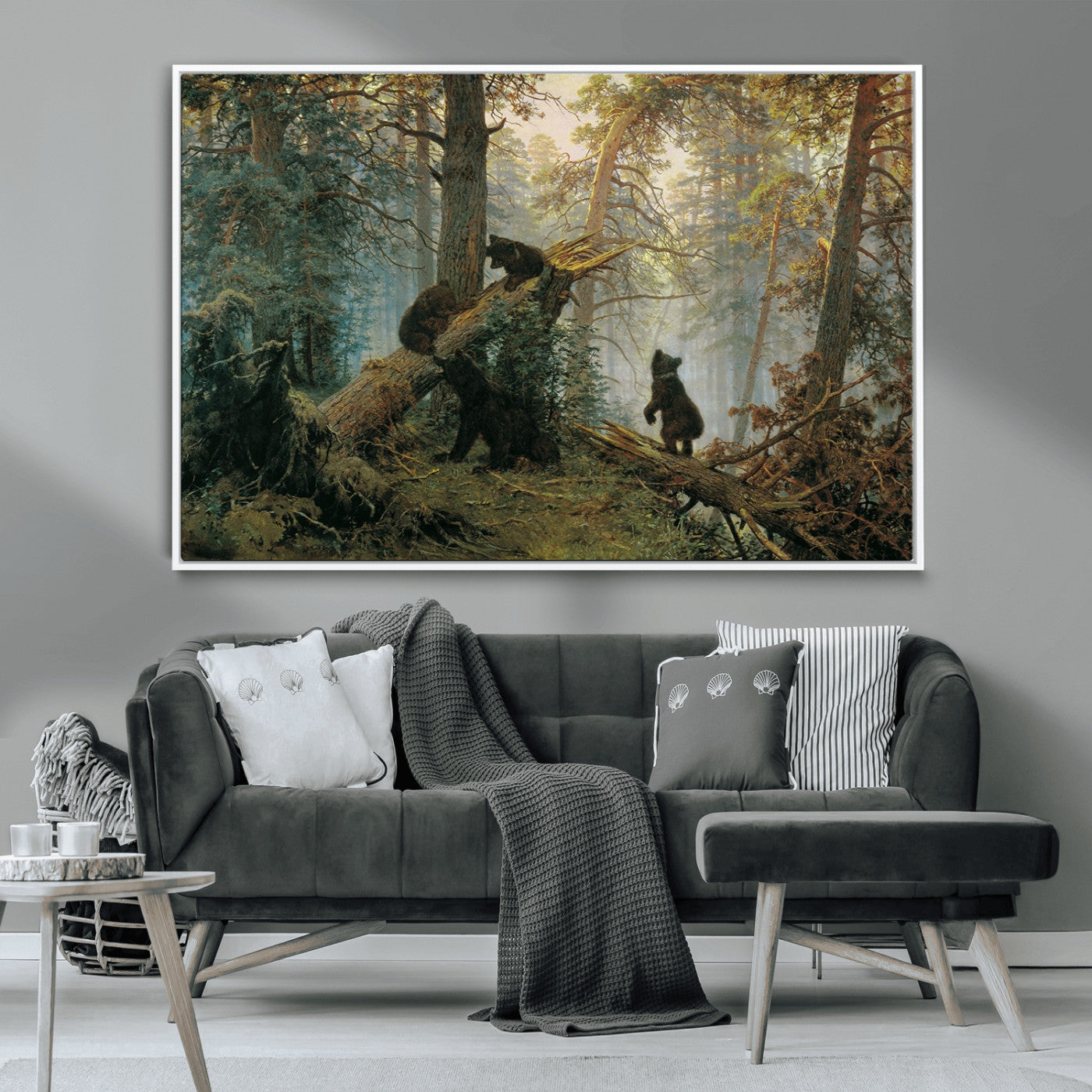 MGV-FC-36X24 - Grizzly Bear Cubs Wall Art Canvas Print