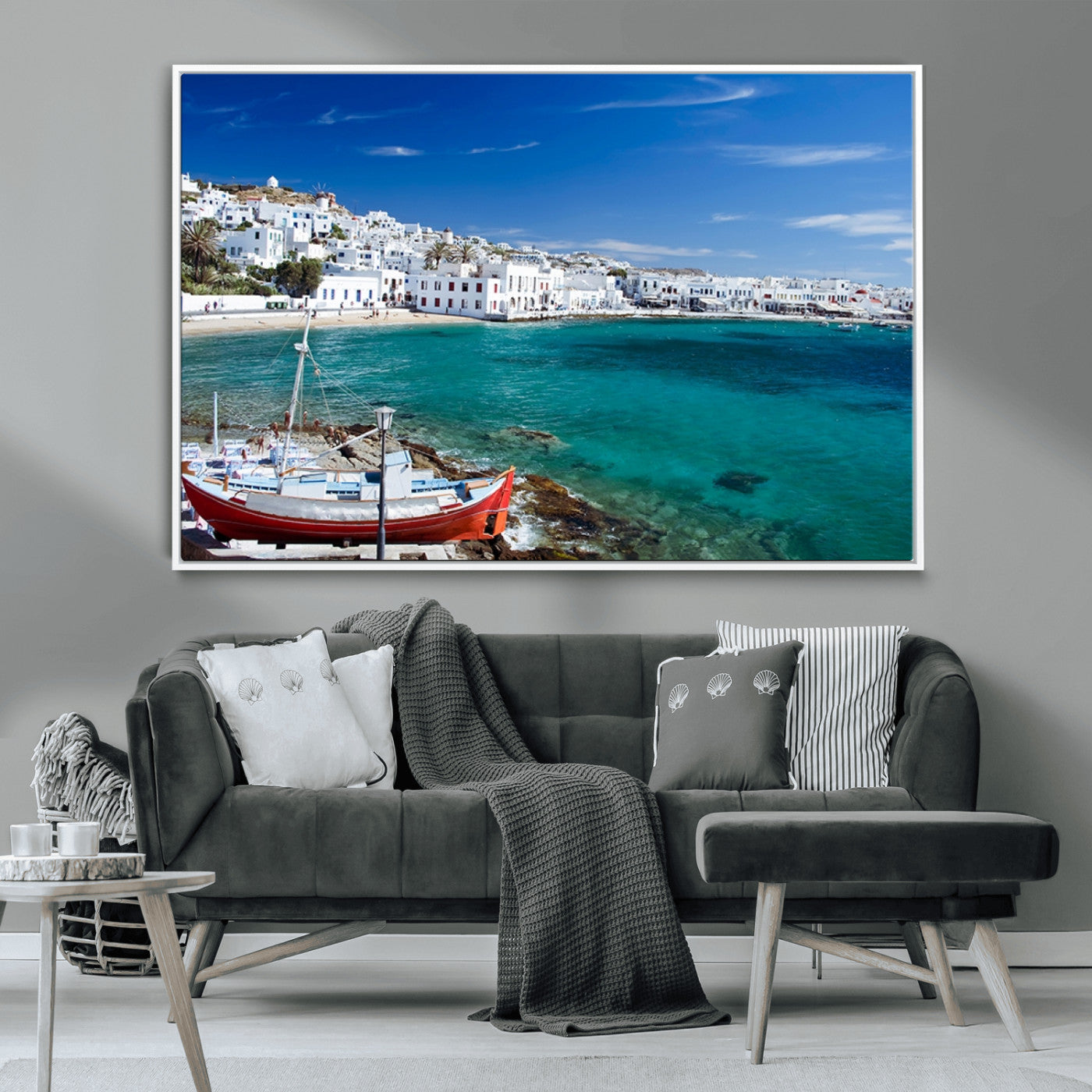 MGV-FC-36X24 - Santorini Wall Art Canvas Print
