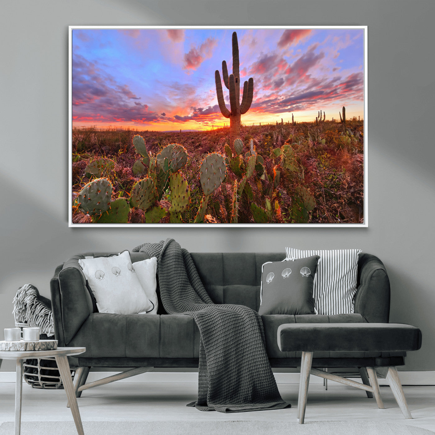 MGV-FC-36X24 - Arizona Desert Sunset Wall Art Canvas Print