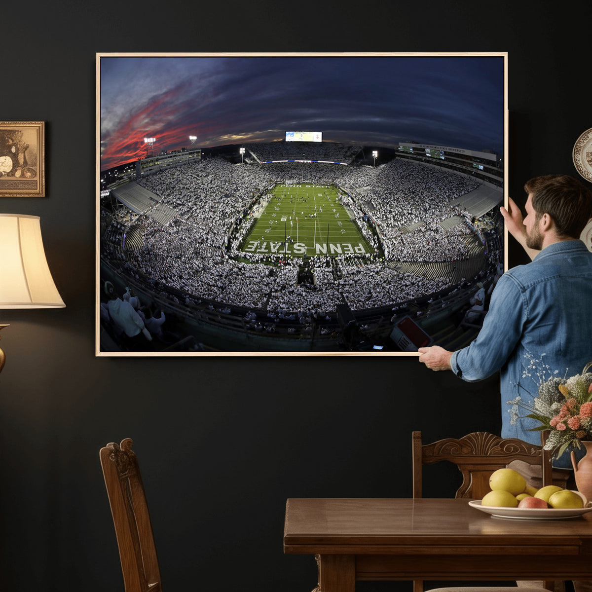 59877-MGV-CV-36X24 - Penn State University Nittany Lions Football Team Print
