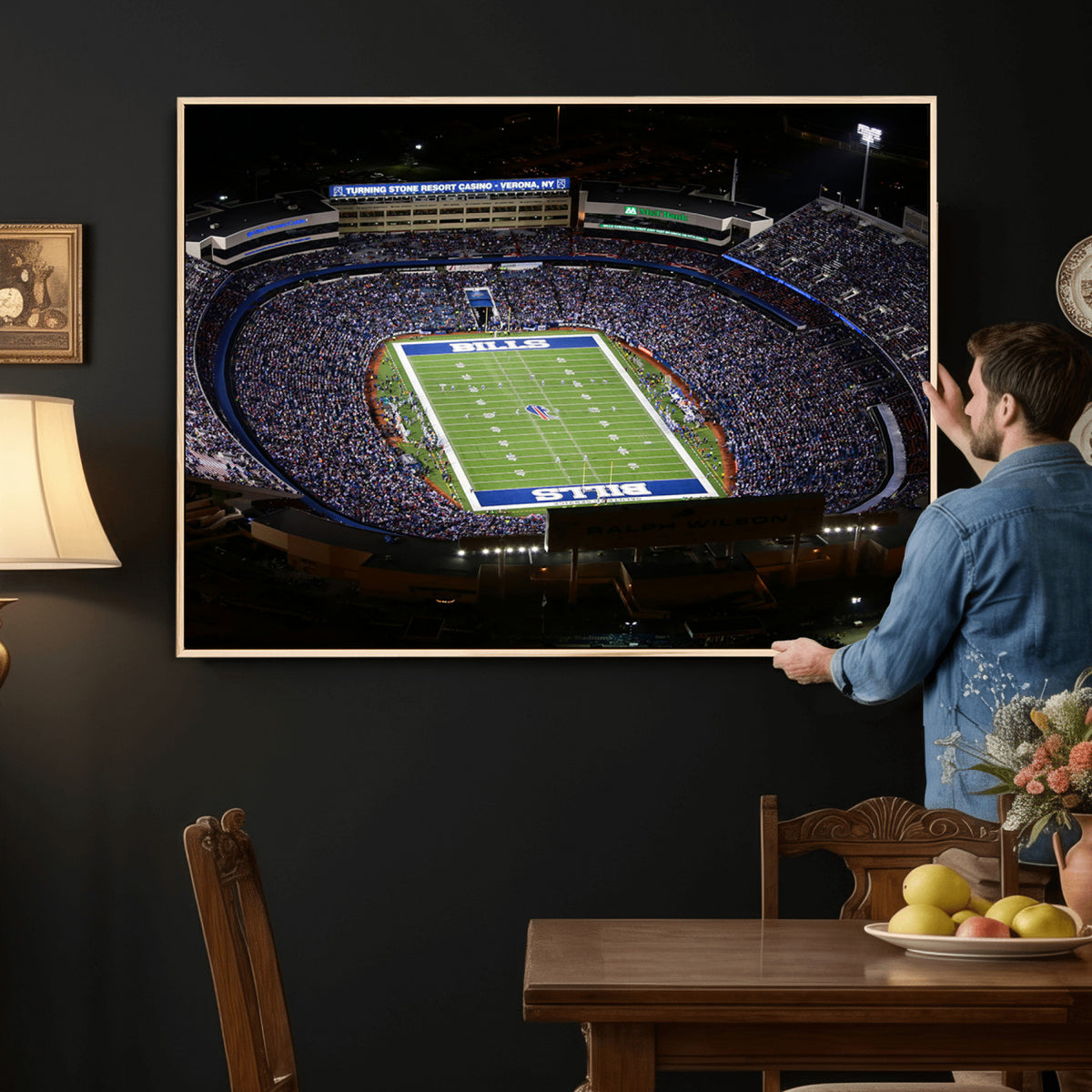19030-MGV-CV-36X24 - Buffalo Bills NFL Football Team Print, Highmark Stadium