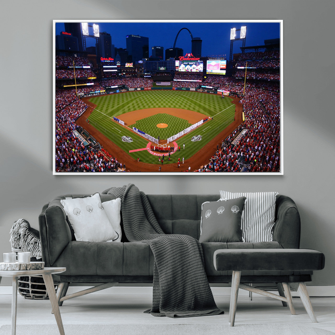 MGV-FC-36X24 - St. Louis Cardinals Baseball Team Print - Busch Stadium Wall Art Canvas Print