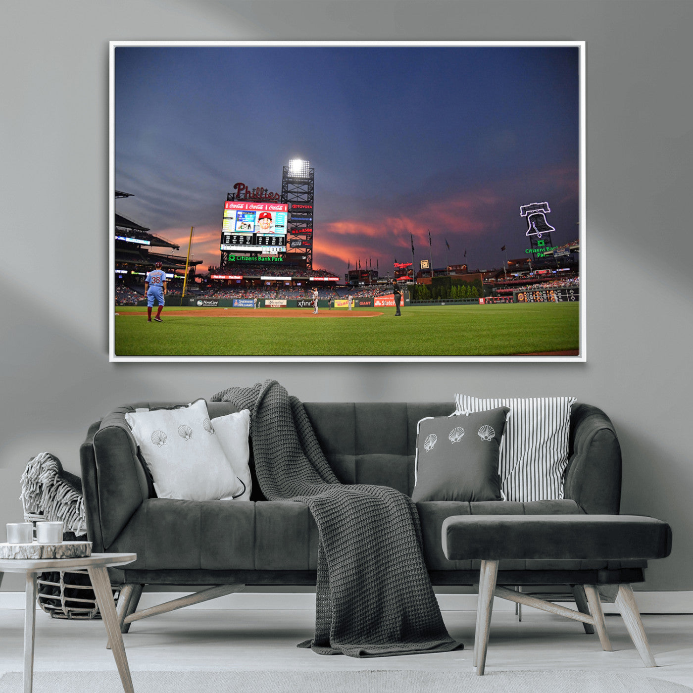 MGV-FC-36X24 - Philadelphia Phillies Baseball Print - Philadelphia Citizens Bank Park Stadium Wall Art, Phillies