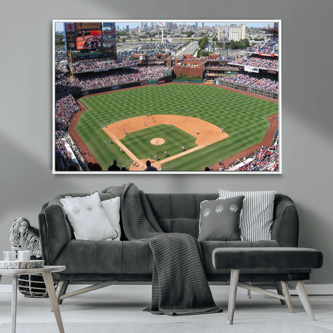 MGV-FC-36X24 - Philadelphia Phillies Baseball Team Print - Philadelphia Citizens Bank Park Stadium Wall Art Canvas