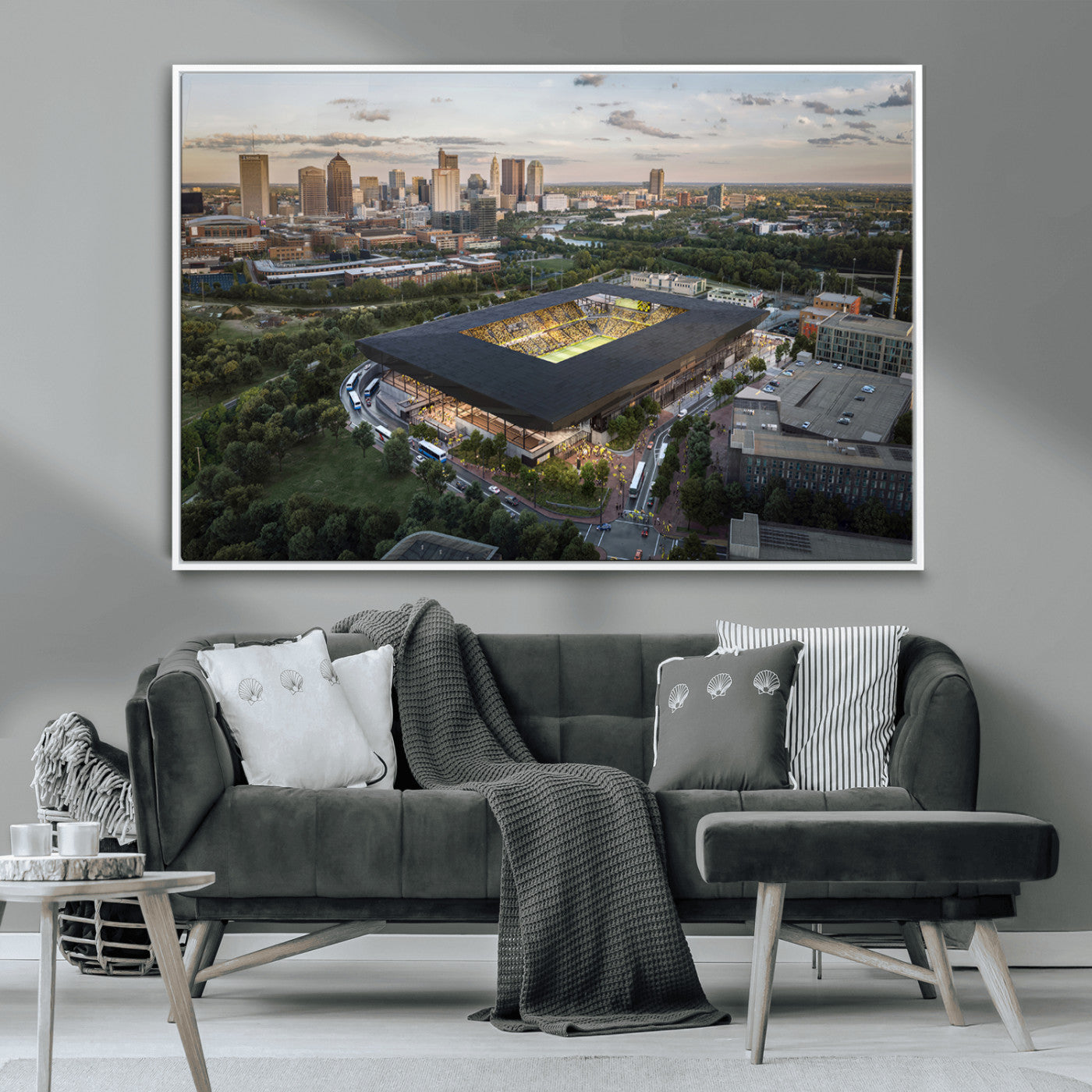 MGV-FC-36X24 - Columbus Crew Soccer Team Print - Columbus Crew Stadium Wall Art, Columbus Crew Soccer Wall Art