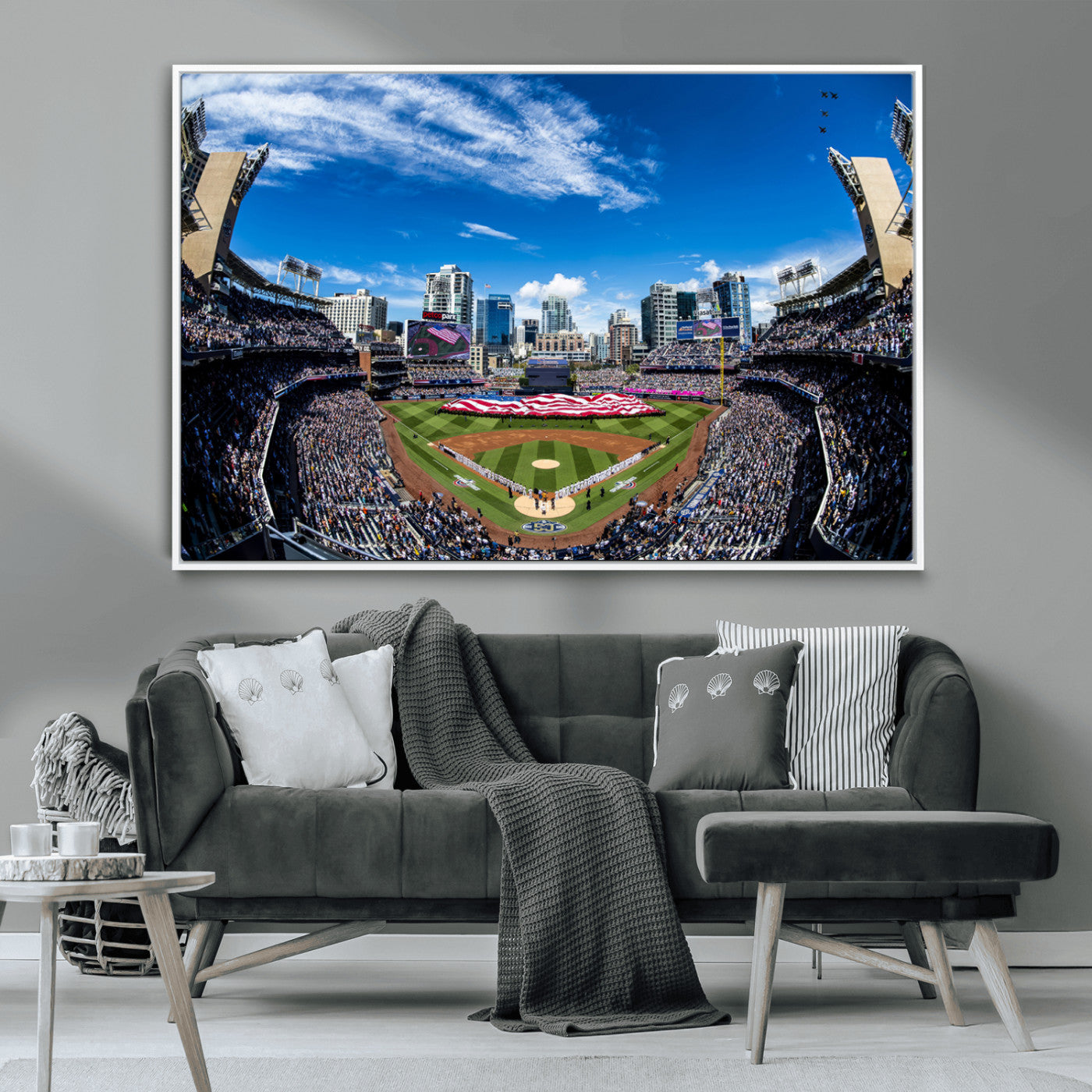MGV-FC-36X24 - San Diego Padres Baseball Team Print - Petco Park Stadium Wall Art Canvas Print