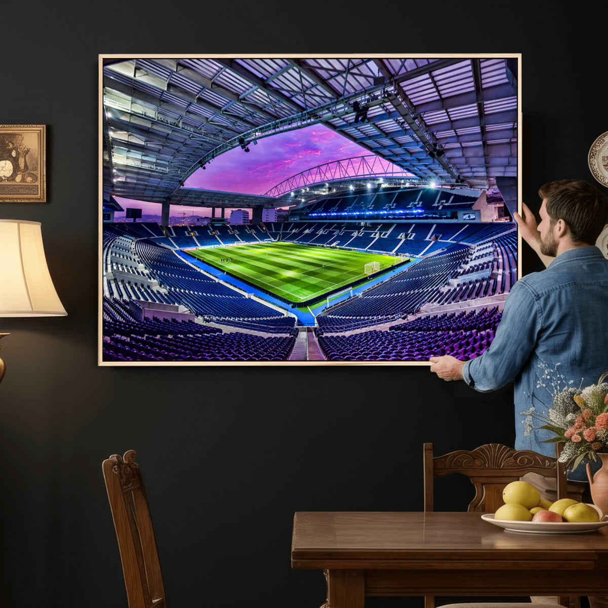 10851-MGV-CV-36X24 - FC Porto Soccer Team Print Canvas, Dragon Stadium Wall Art