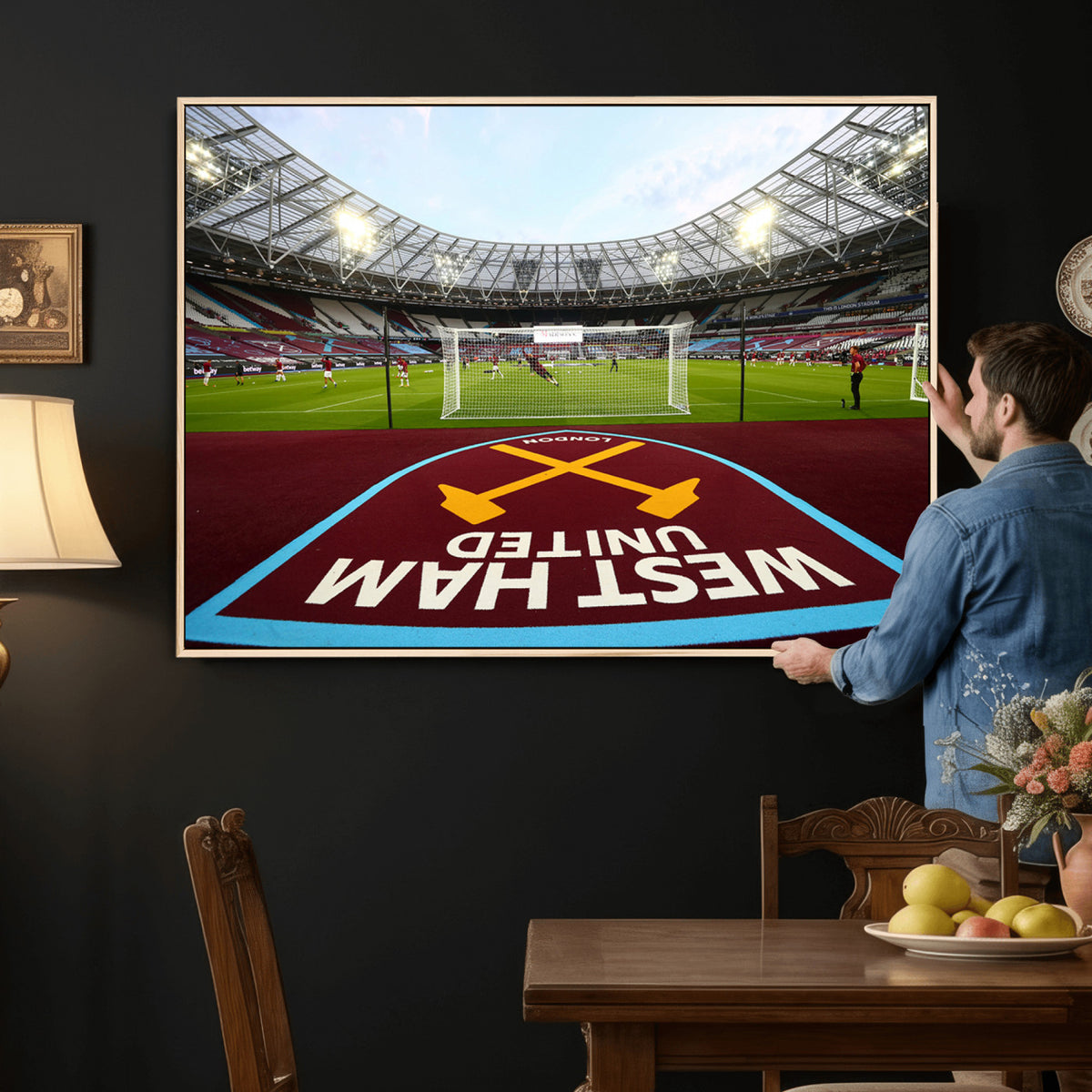 77367-MGV-CV-36X24 - West Ham United FC Stadium Canvas Wall Art, London Stadium