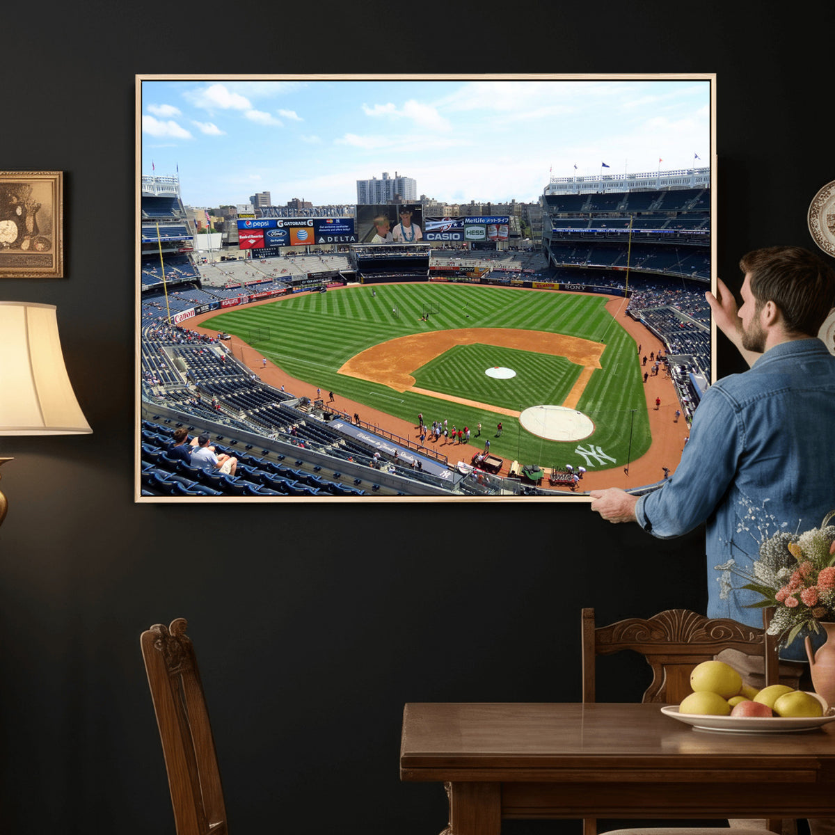 98047-MGV-CV-36X24 - Buffalo Bills Stadium Wall Art, Buffalo Bills Decor, NFL Fan Gift