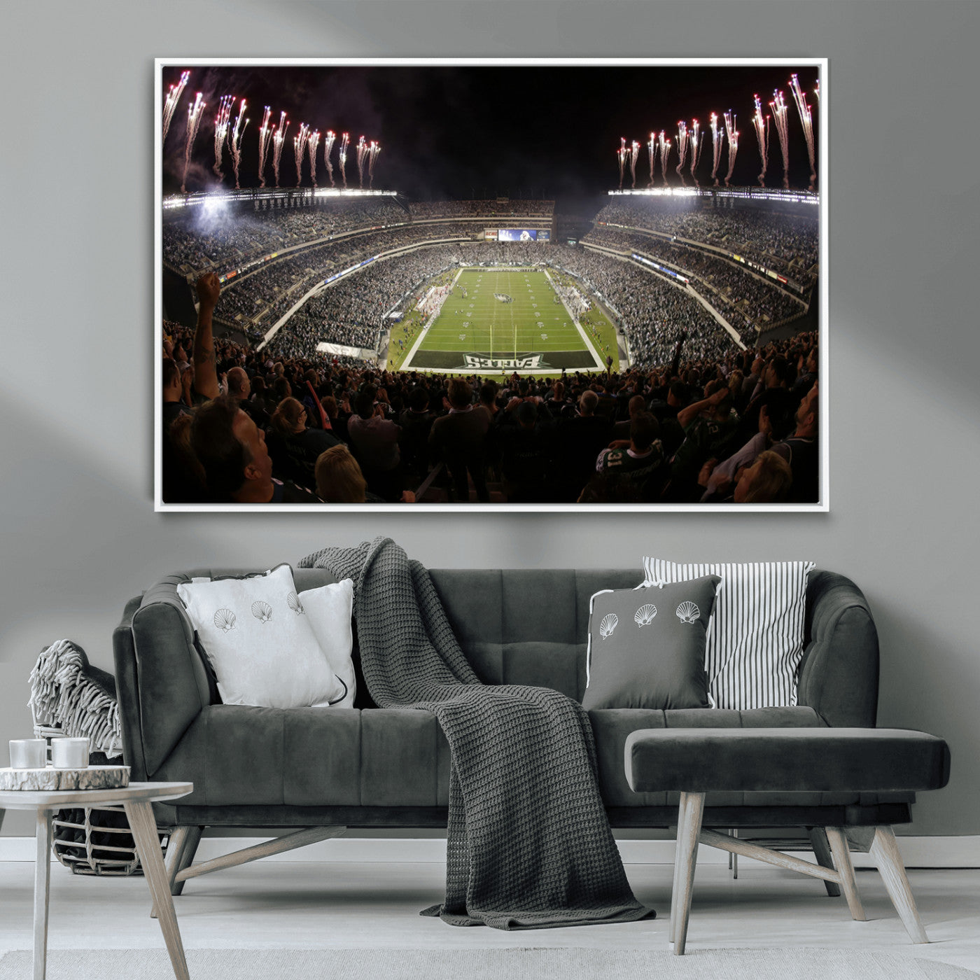 MGV-FC-36X24 - Eagles Field Stadium Wall Art - Philadelphia Eagles Football Team Print - Philadelphia Lincoln