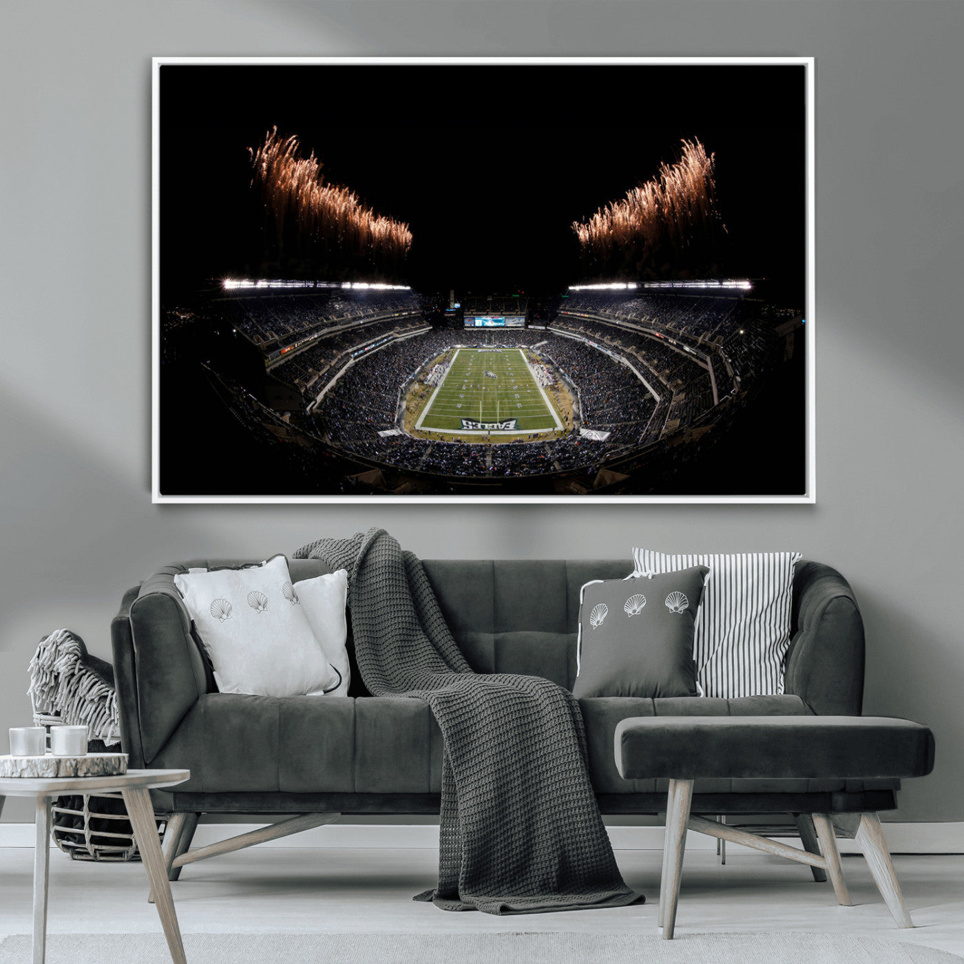 MGV-FC-36X24 - Eagles Field Stadium Wall Art | Philadelphia Eagles Football Team Print - Philadelphia Lincoln