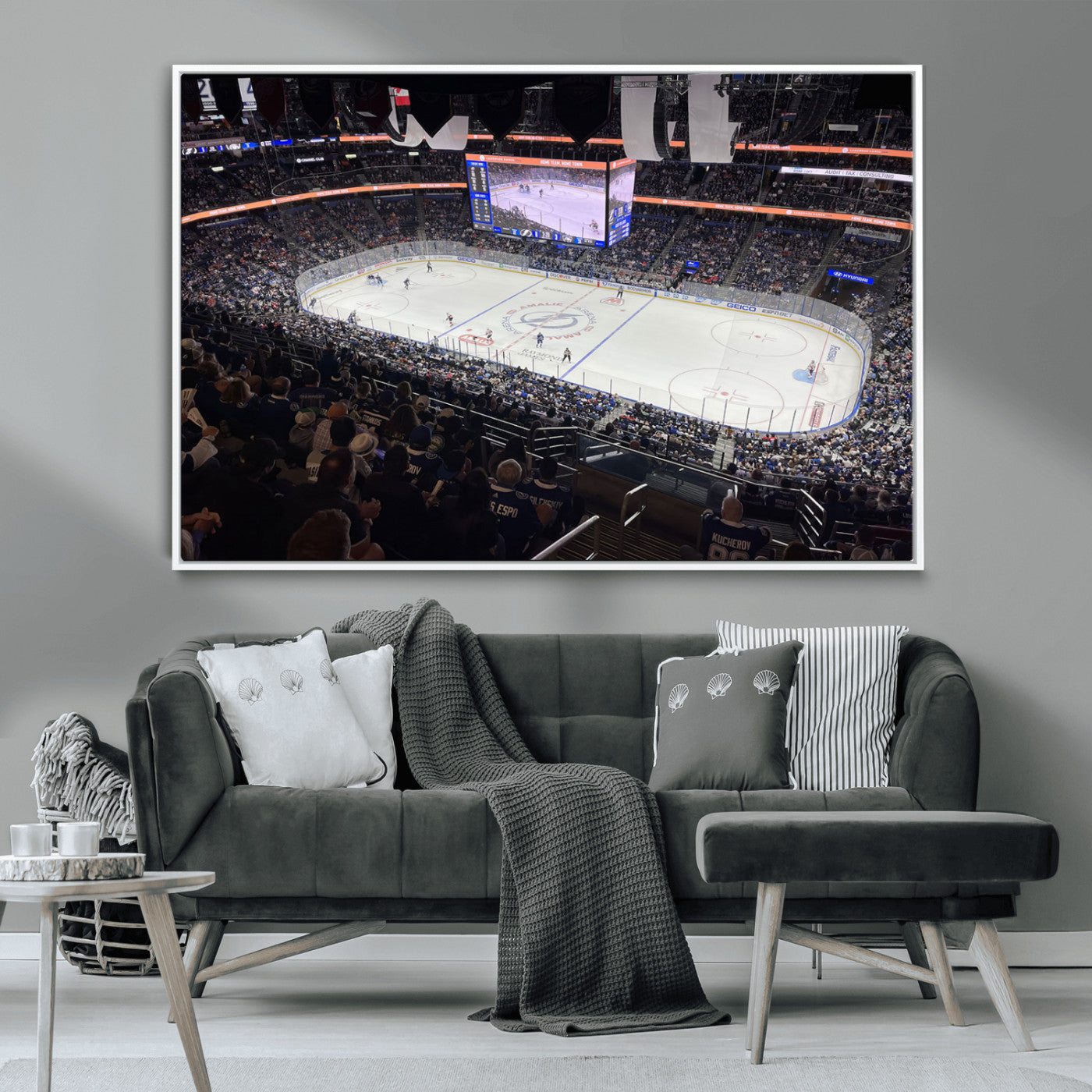 MGV-FC-36X24 - Amalie Arena Florida Wall Art Canvas Print - NHL Hockey Stadium Print