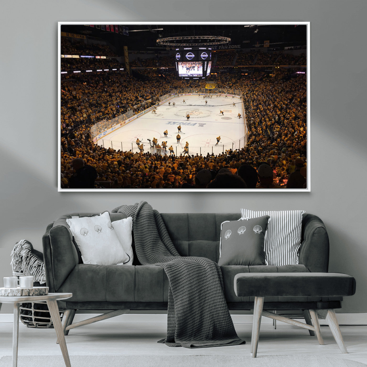 MGV-FC-36X24 - Bridgestone Arena - Nashville Predators Hockey Team Print - Nashville Wall Art Canvas Print