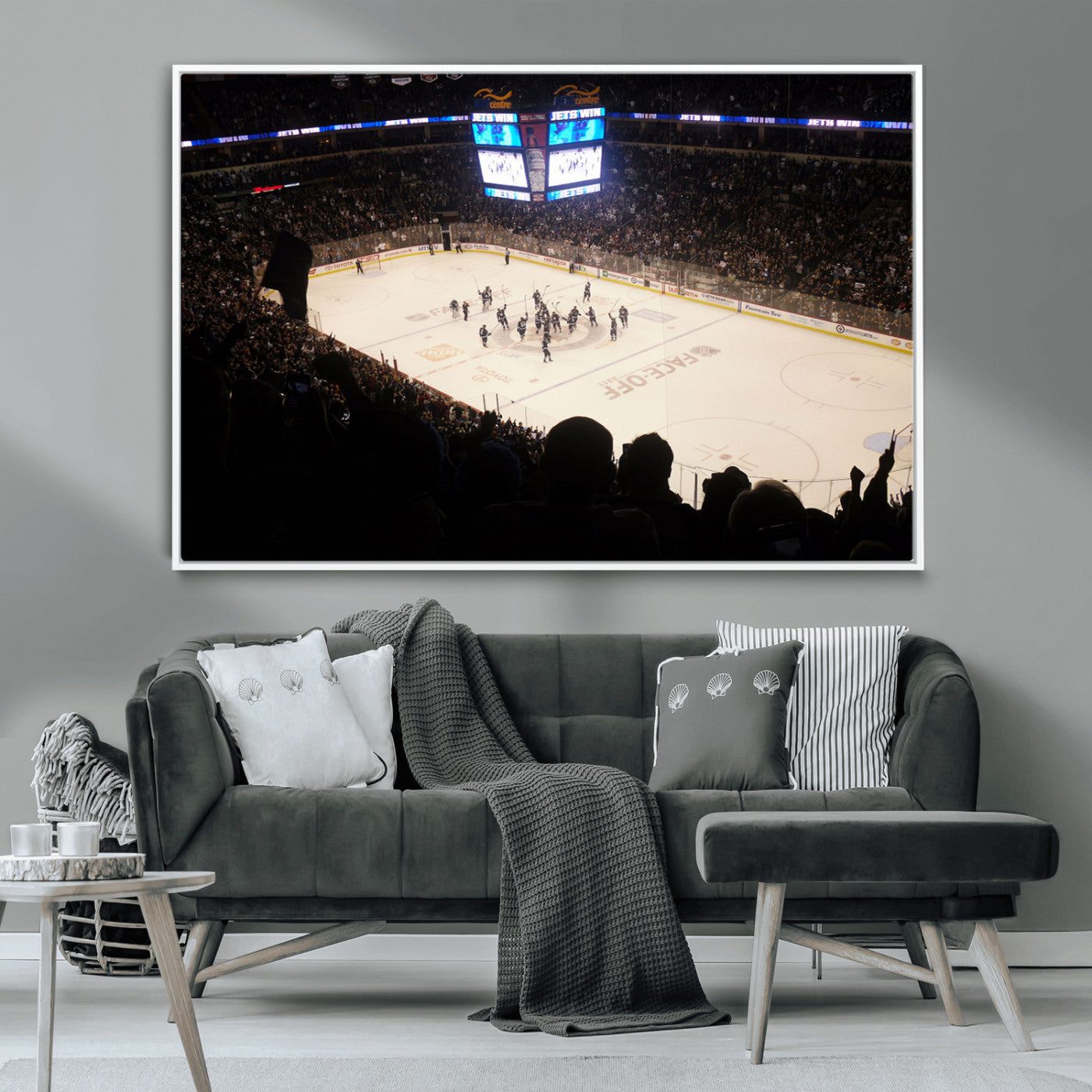 MGV-FC-36X24 - Canada Life Centre Wall Art | Winnipeg Jets Hockey Team Print Canvas | Ready to Hang | Winnipeg Wall