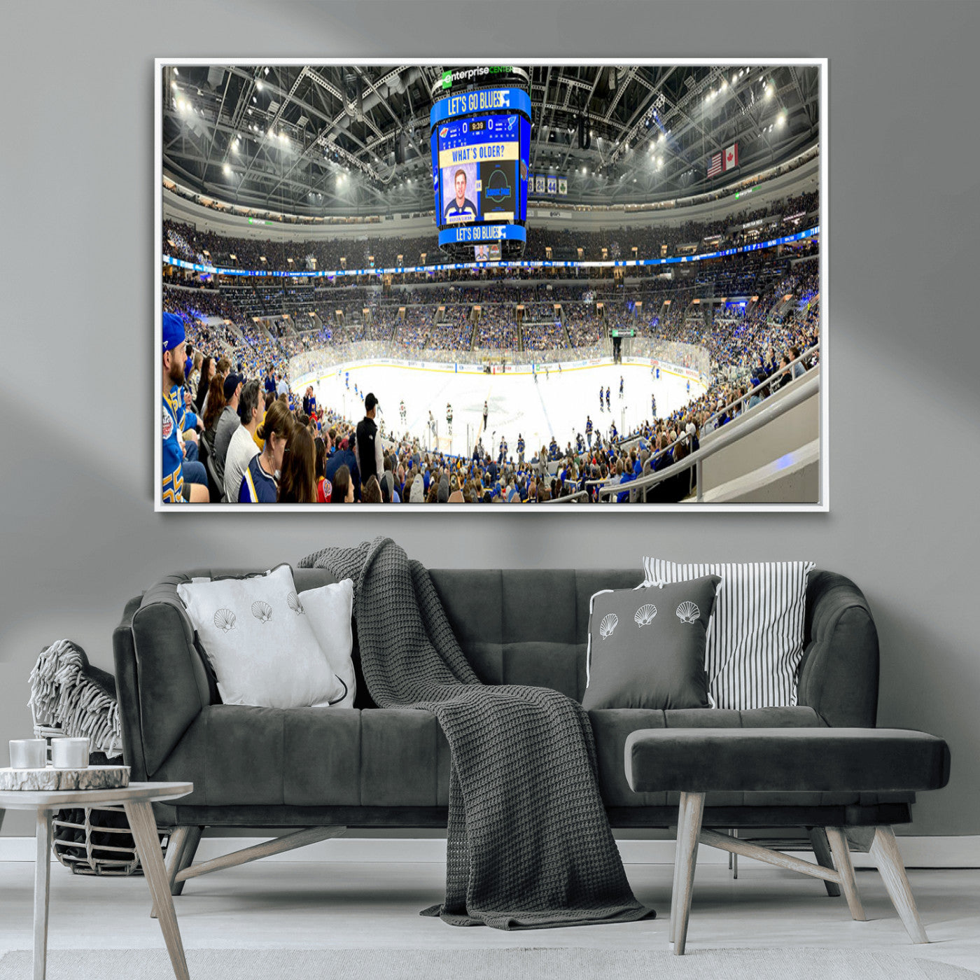 MGV-FC-36X24 - Enterprise Center | Missouri St. Louis Blues Ice Hockey Stadium Wall Art | Canvas Print | Ready to