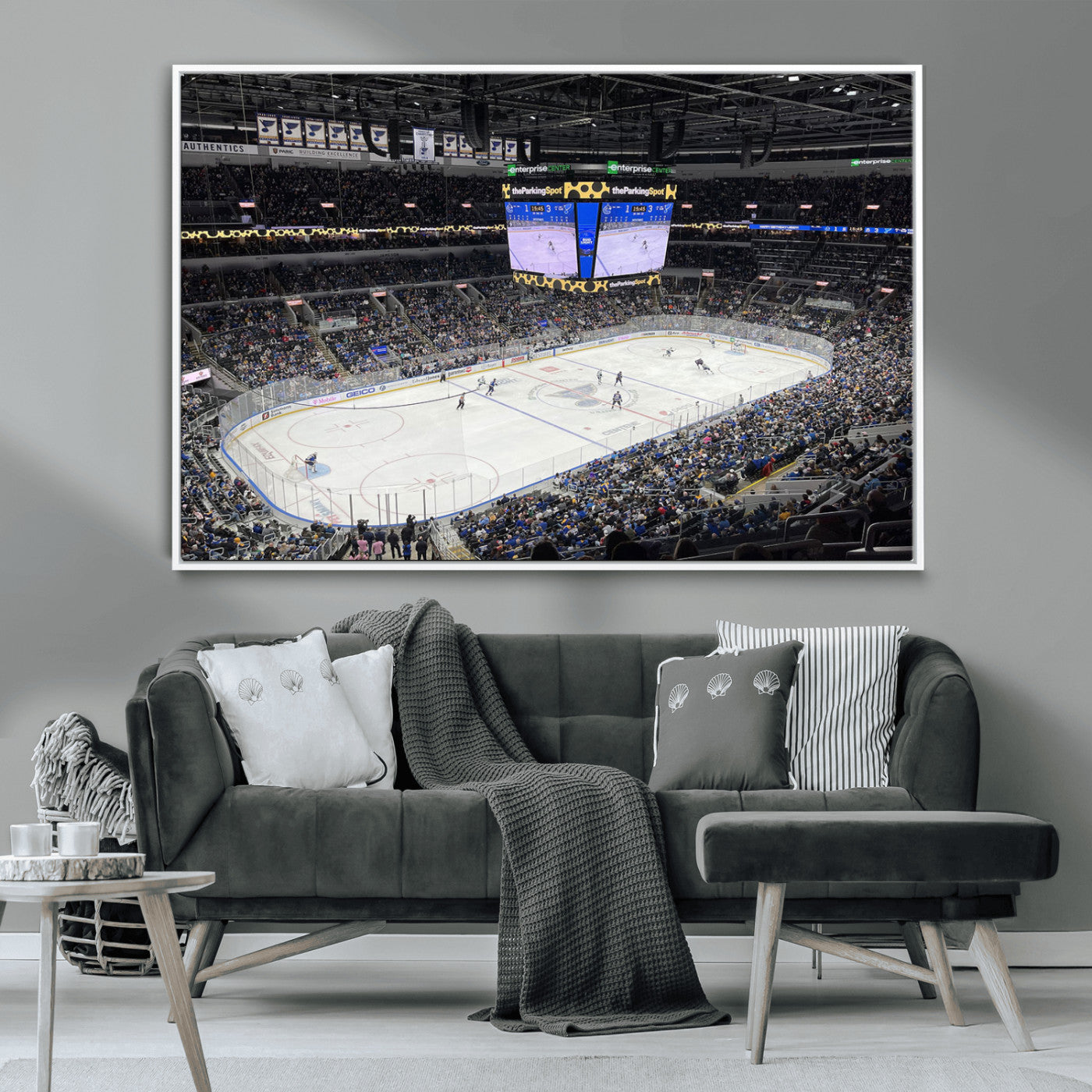 MGV-FC-36X24 - Enterprise Center Missouri St. Louis Blues Hockey Stadium Wall Art Canvas Print
