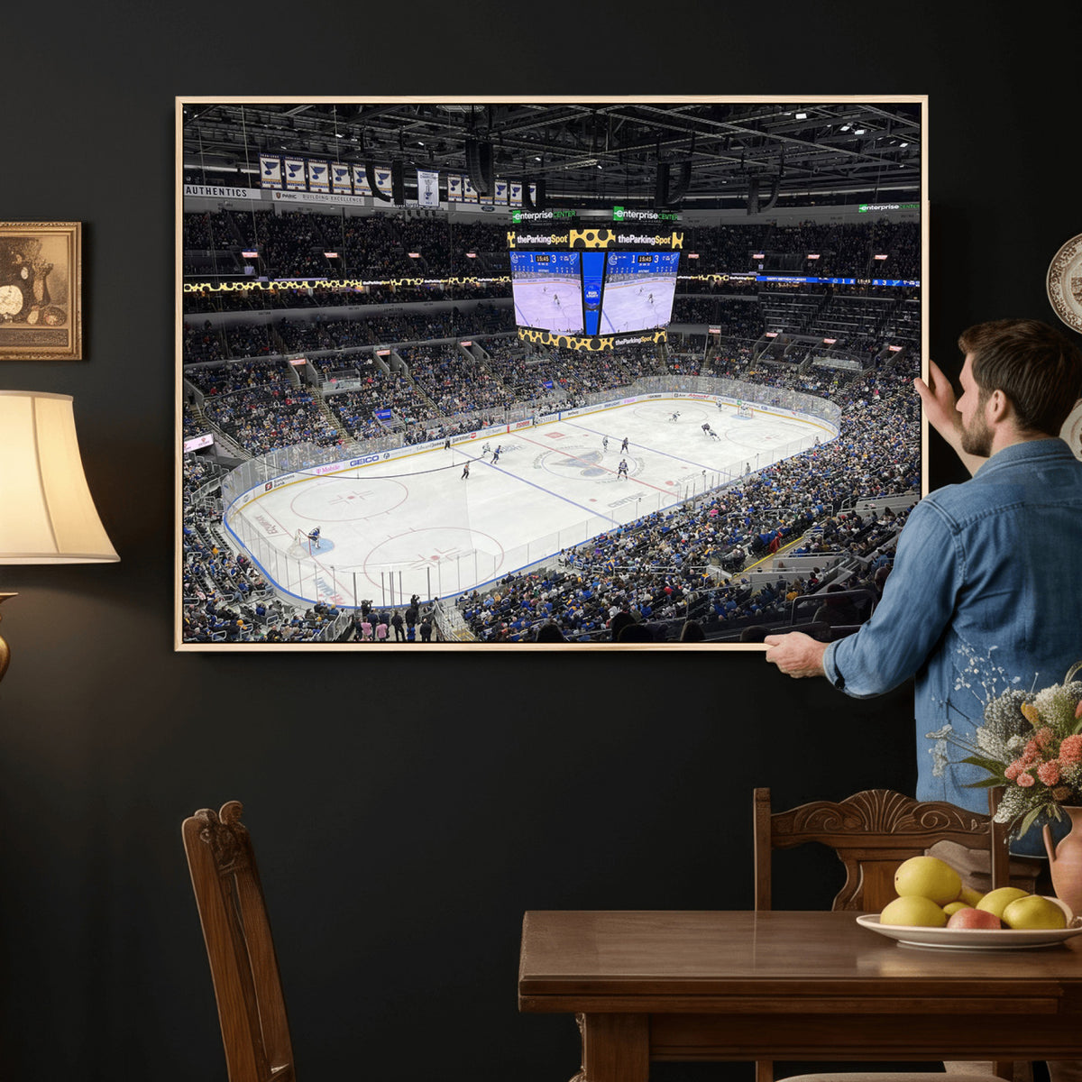 75222-MGV-CV-36X24 - Enterprise Center Missouri St. Louis Blues Hockey Stadium