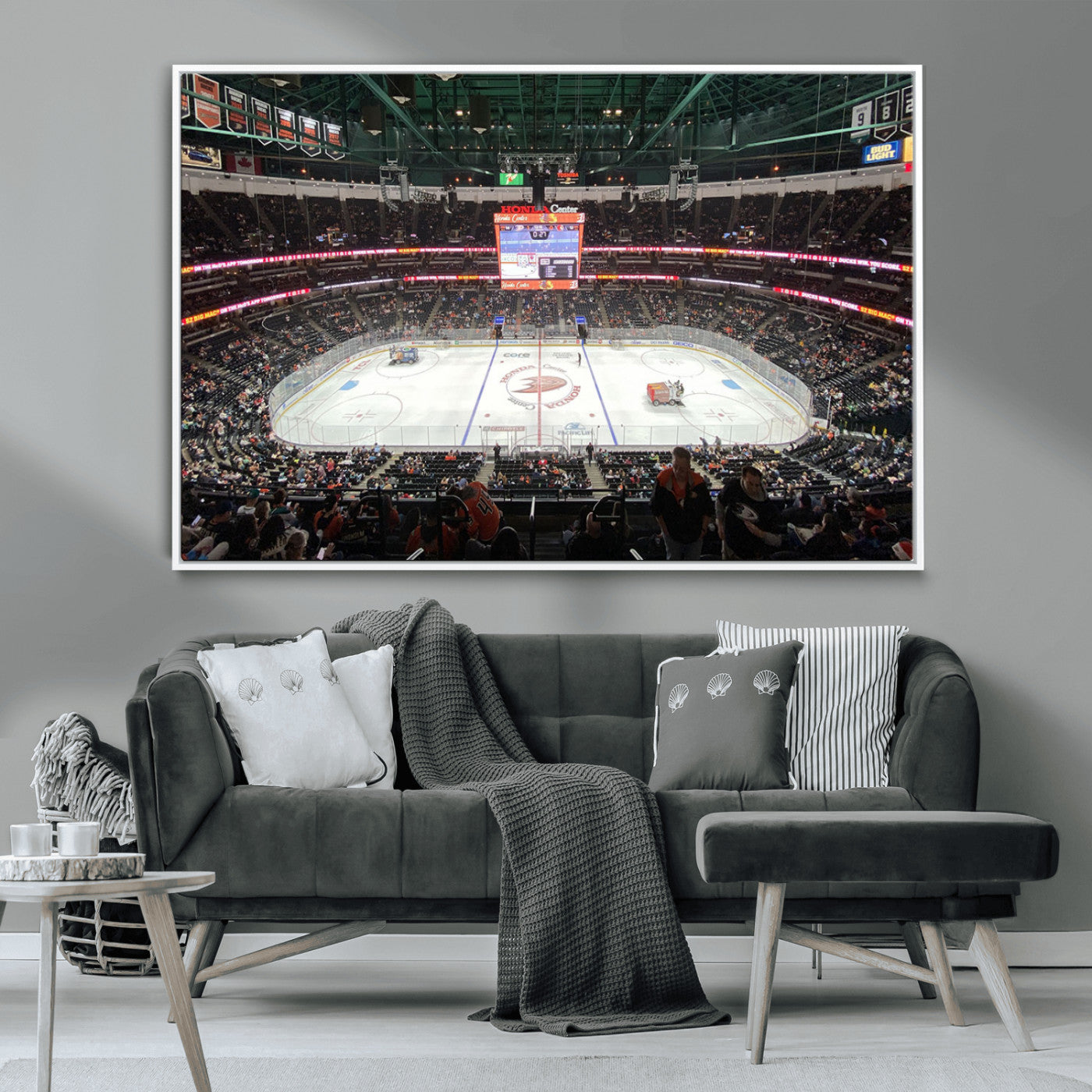 MGV-FC-36X24 - Honda Center California Anaheim Ducks Ice Hockey Stadium Canvas Print Wall Art