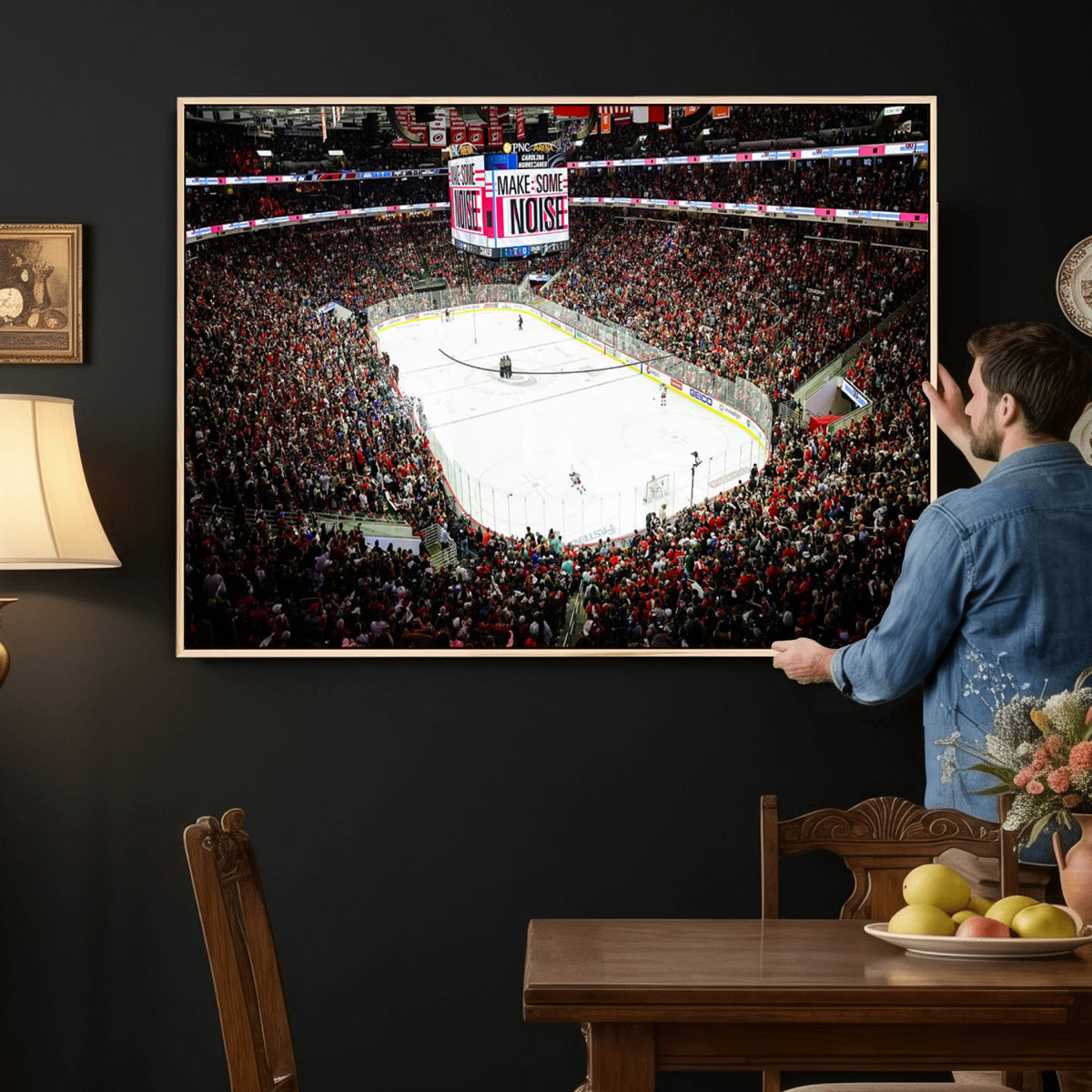 73950-MGV-CV-36X24 - PNC Arena Raleigh North Carolina Hurricanes Hockey Stadium