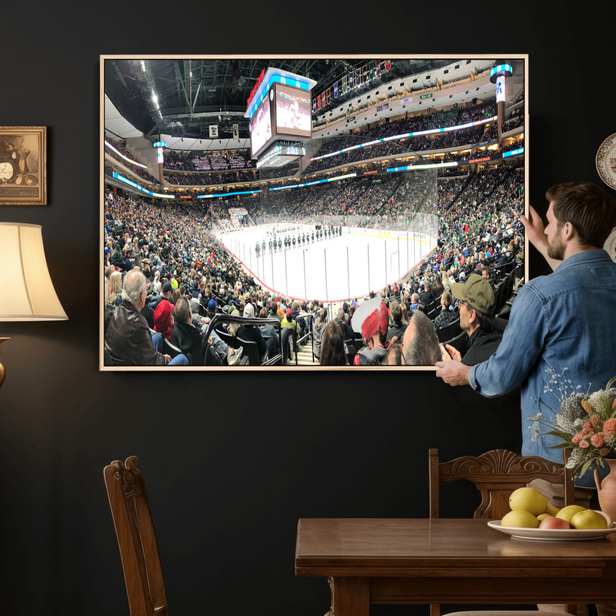 44414-MGV-CV-36X24 - Xcel Energy Center St Paul Minnesota Wild Ice Hockey Stadium