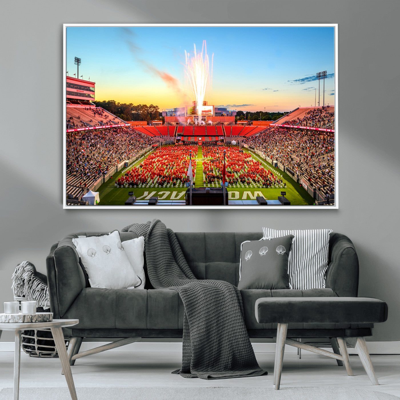 MGV-FC-36X24 - North Carolina State University Canvas Print, North Carolina State University Wolfpack Football Team
