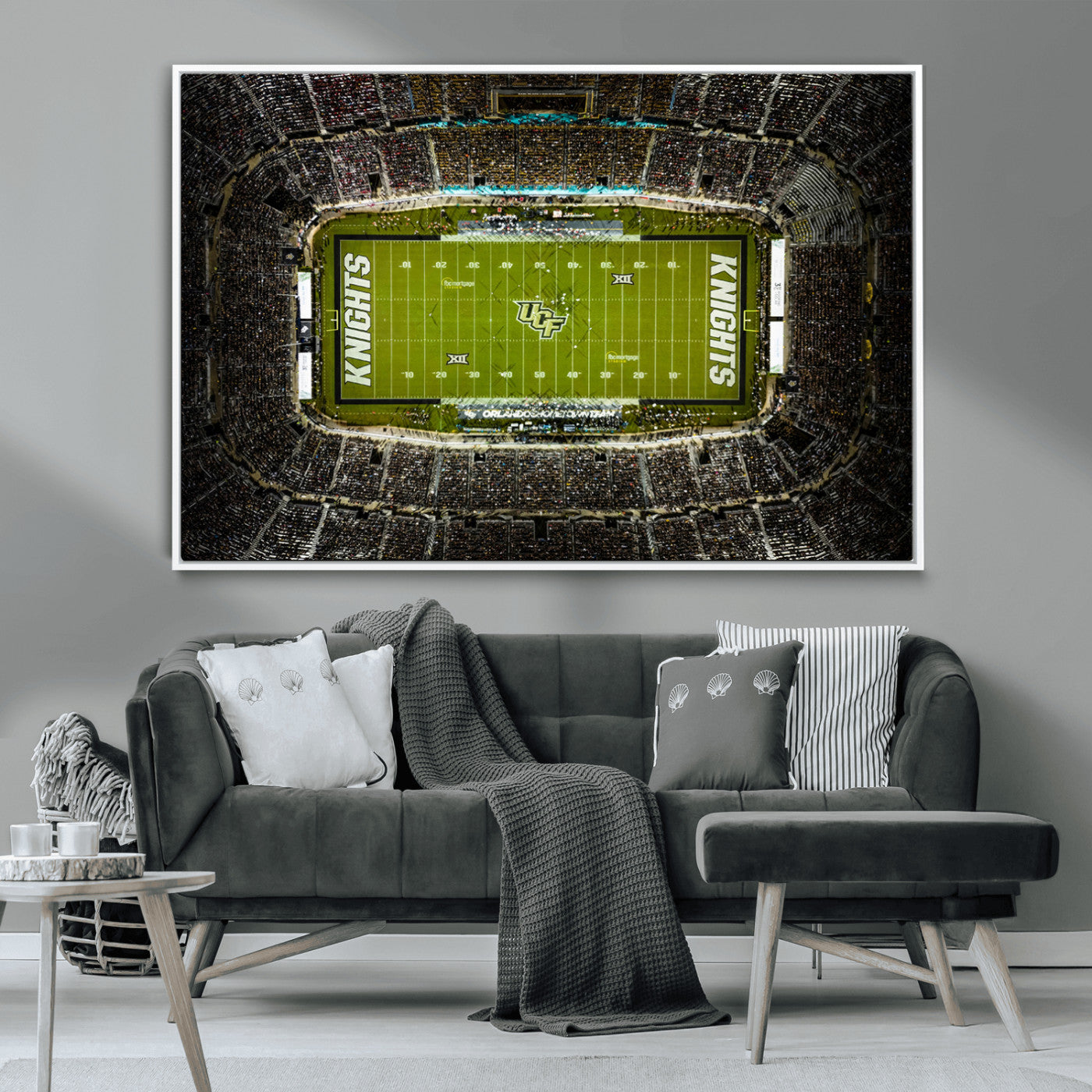 MGV-FC-36X24 - UCF Knights Football Team Print - Orlando FBC Mortgage Stadium Wall Art, UCF Knights Canvas Print