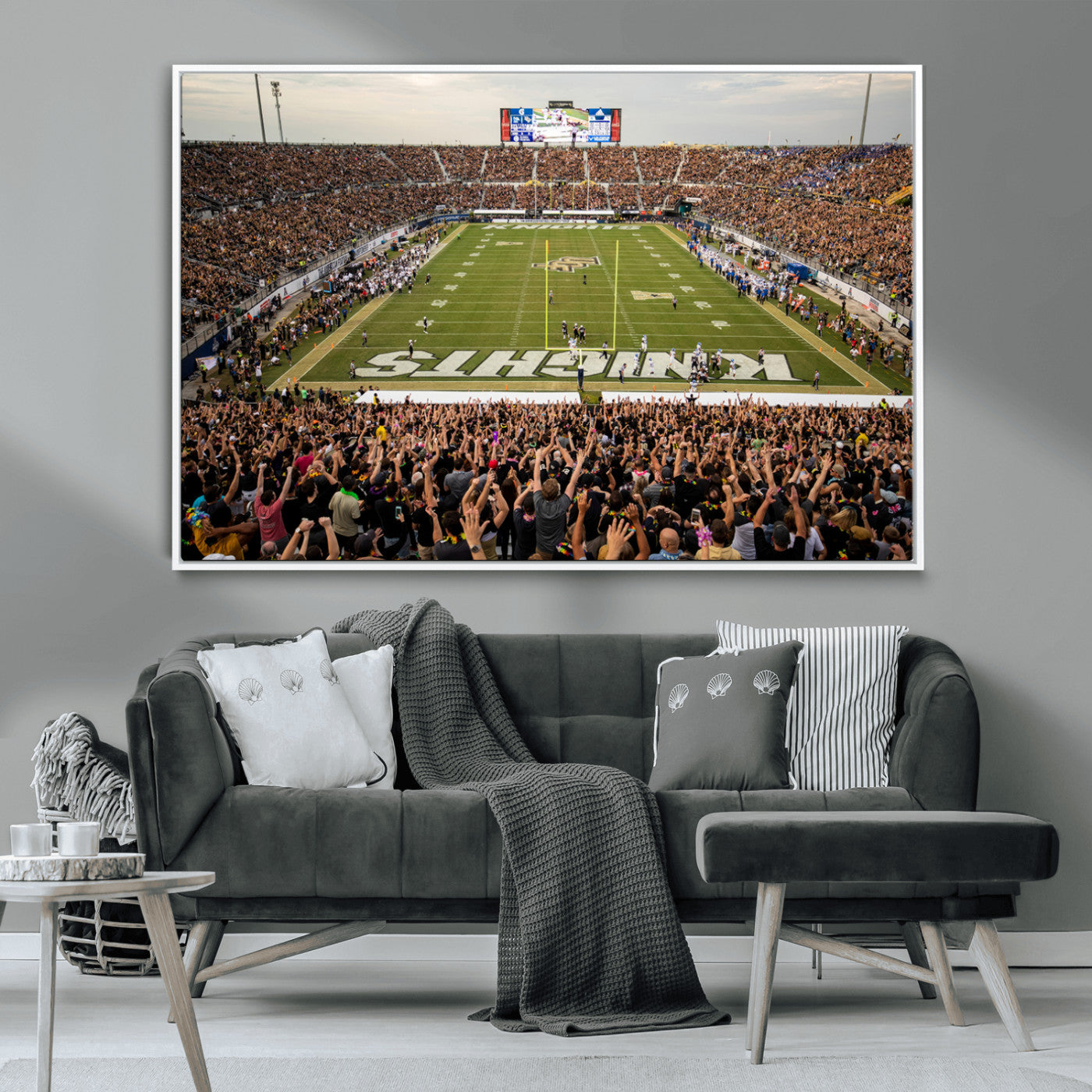 MGV-FC-36X24 - UCF Knights Football Team Print - Orlando FBC Mortgage Stadium Canvas Print